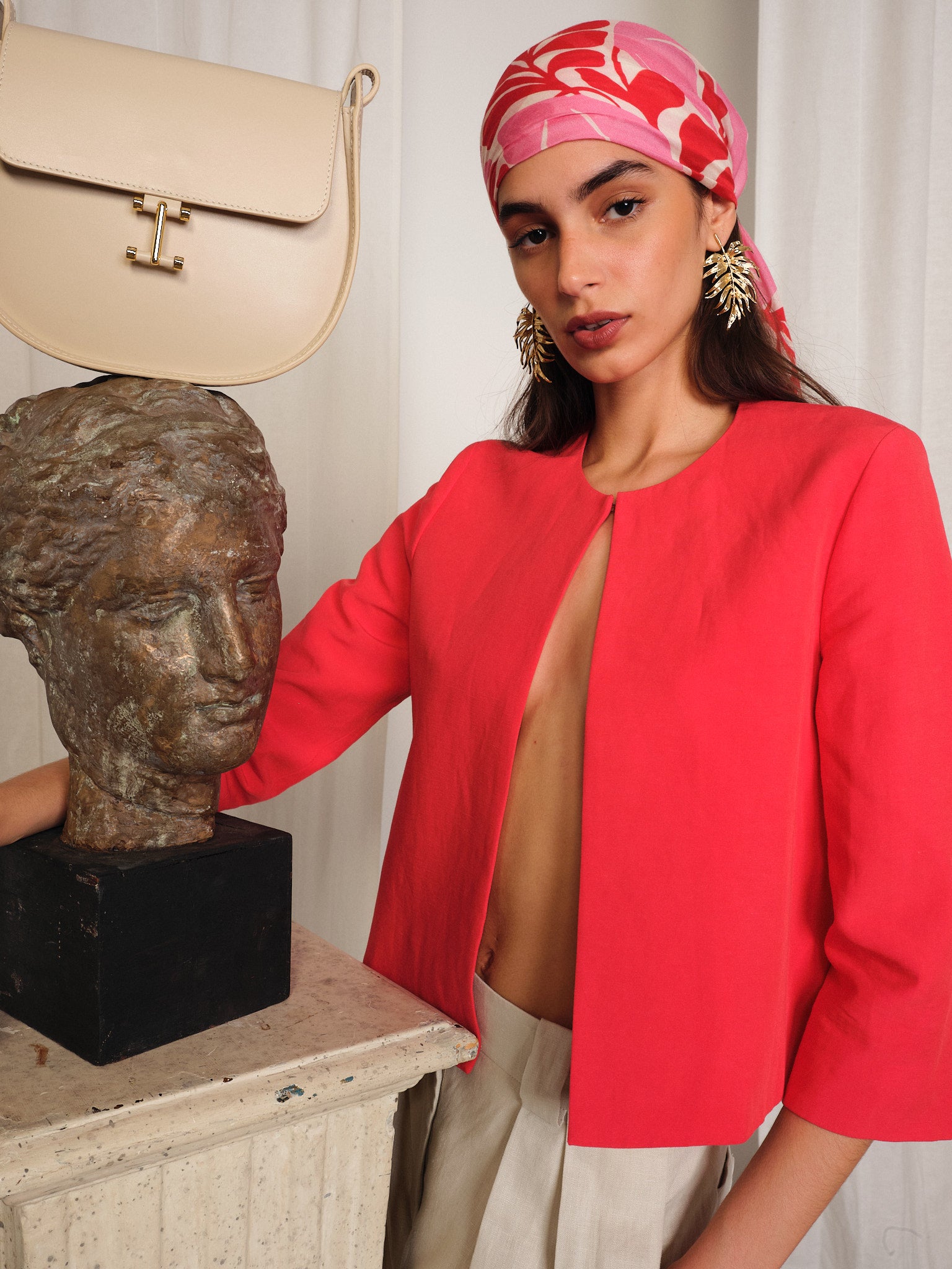 Veste Magoo en rayonne et lin