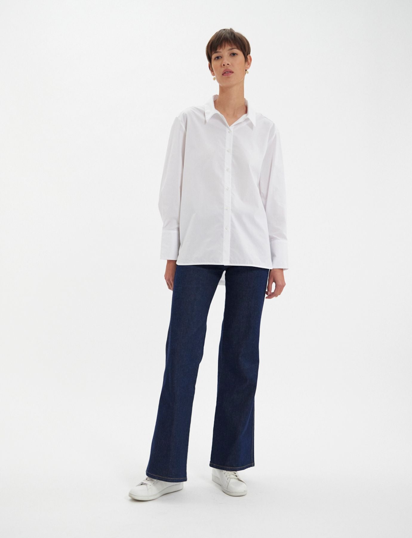 Falco white cotton shirt