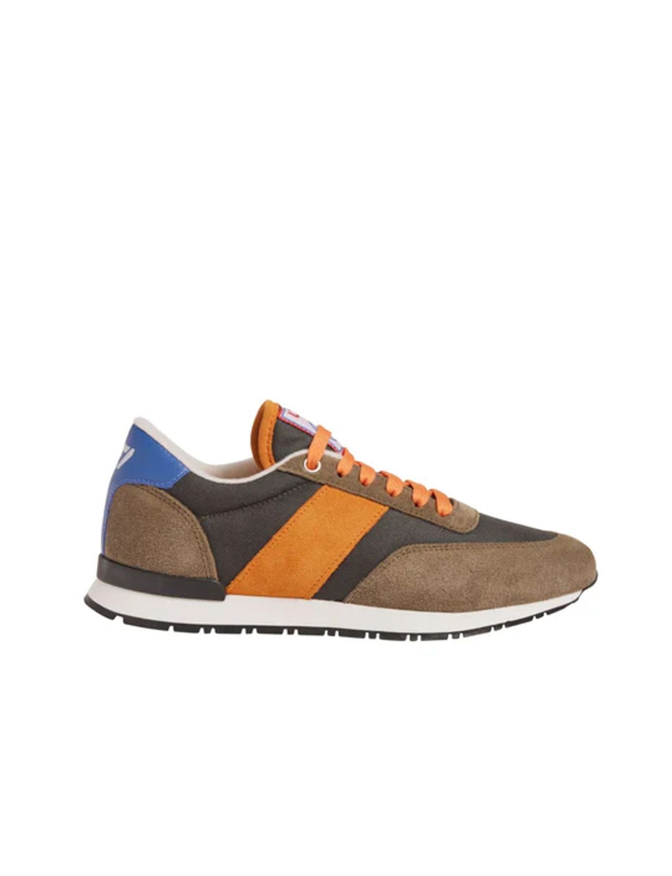 Baskets "77"  Unisexes kaki/orange/bleu UZS x Ines