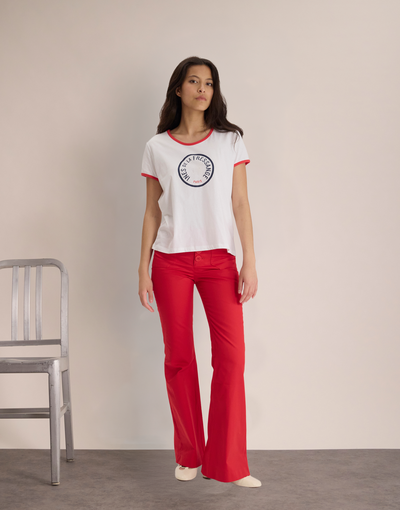 T-shirt Priscilla in cotone bianco