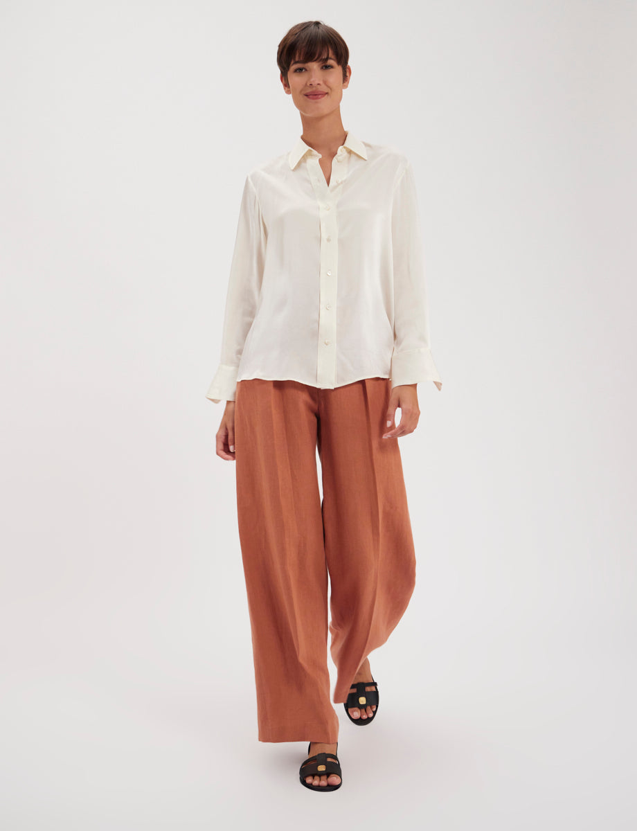 Camicia Maureen in seta grezza