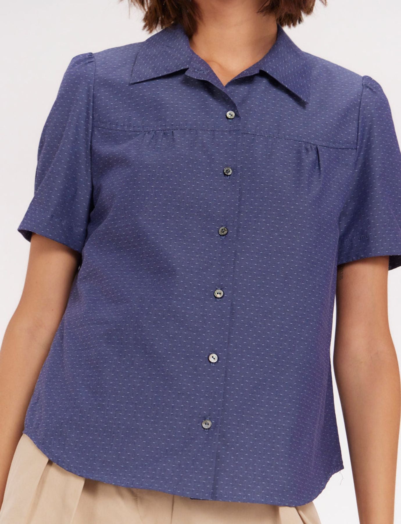 Constance blue blouse