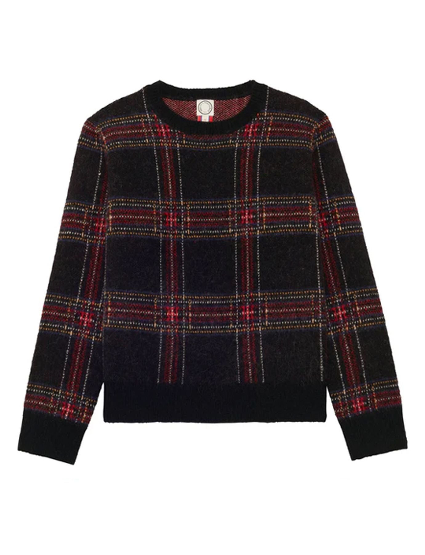 Pull Ulysse motif jacquard noir