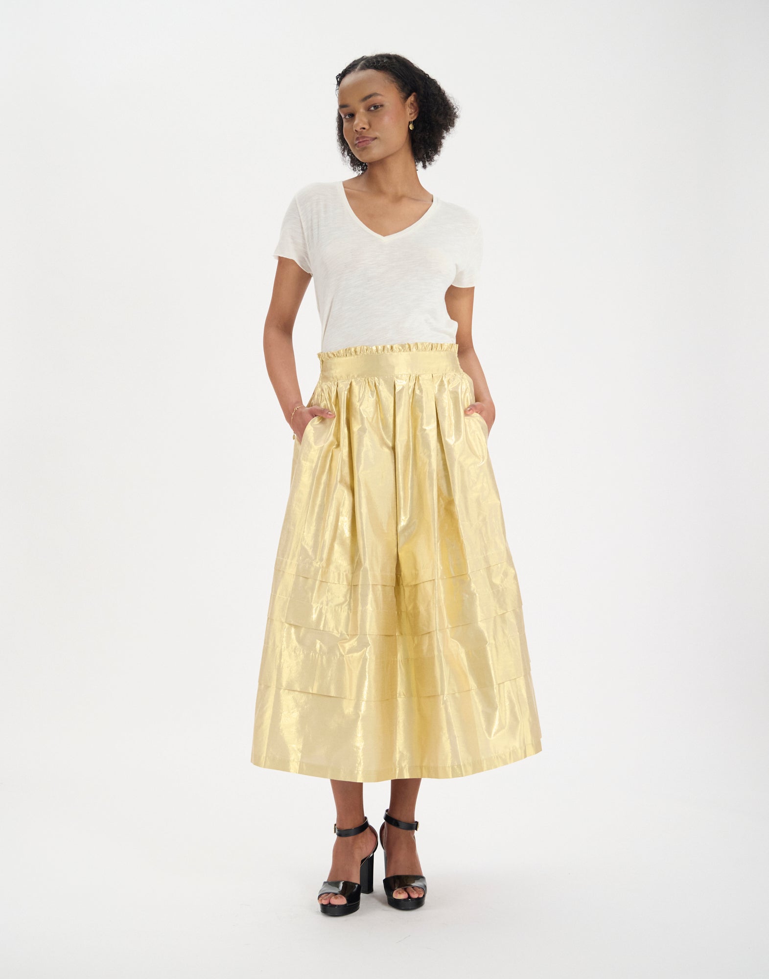 Héloïse skirt in gold