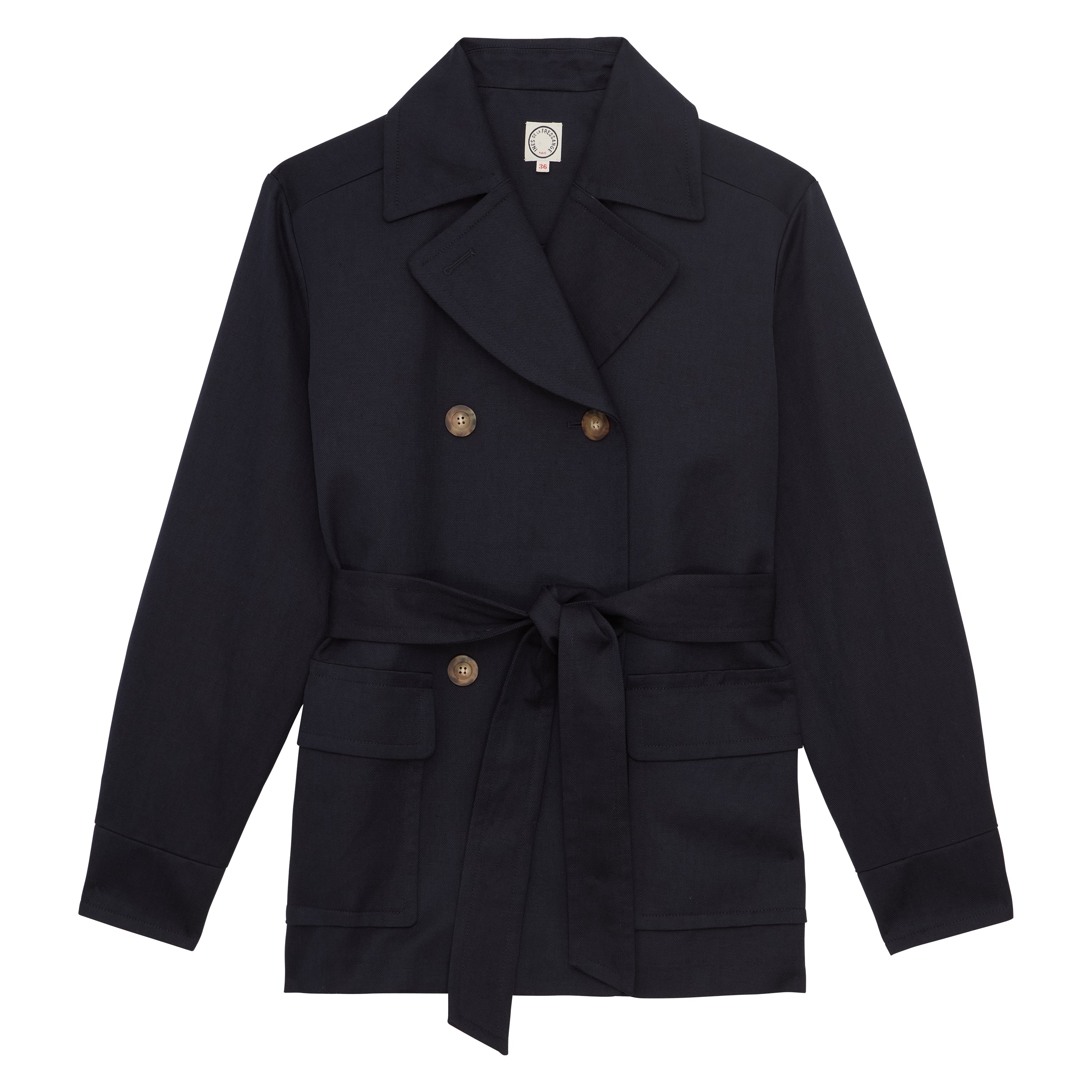 Romaric coat in navy blue