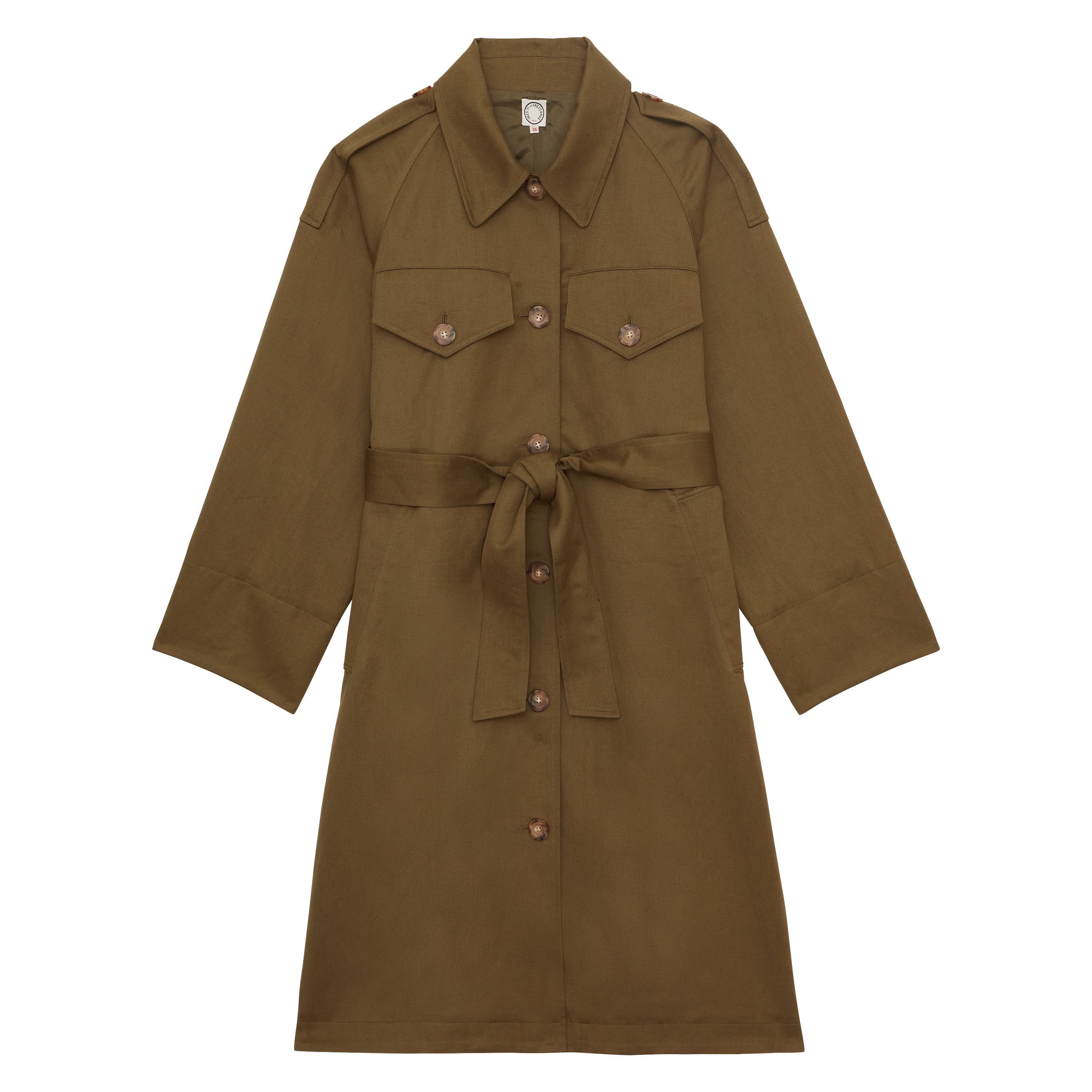 Vera khaki trench coat