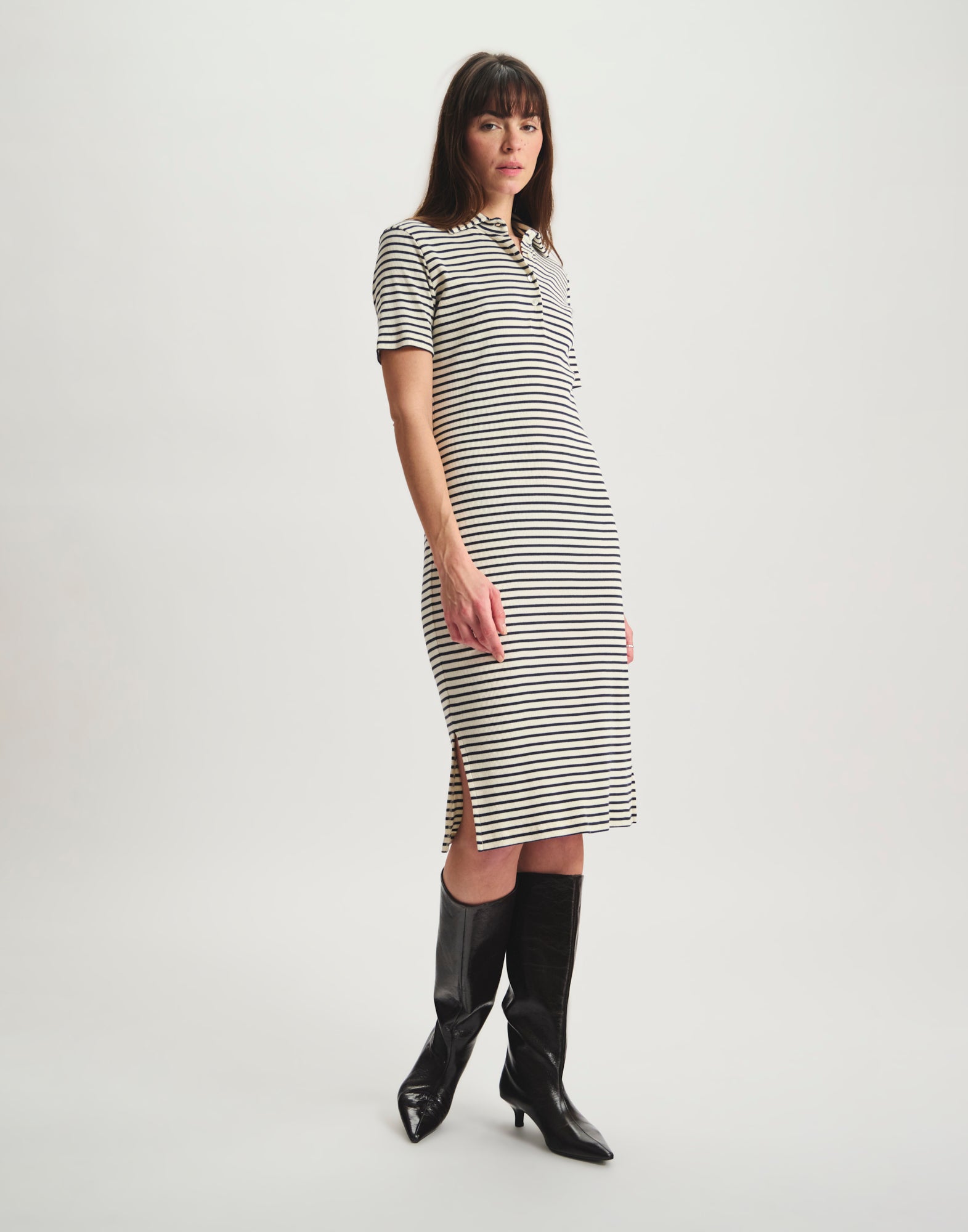 Romane dress in navy blue