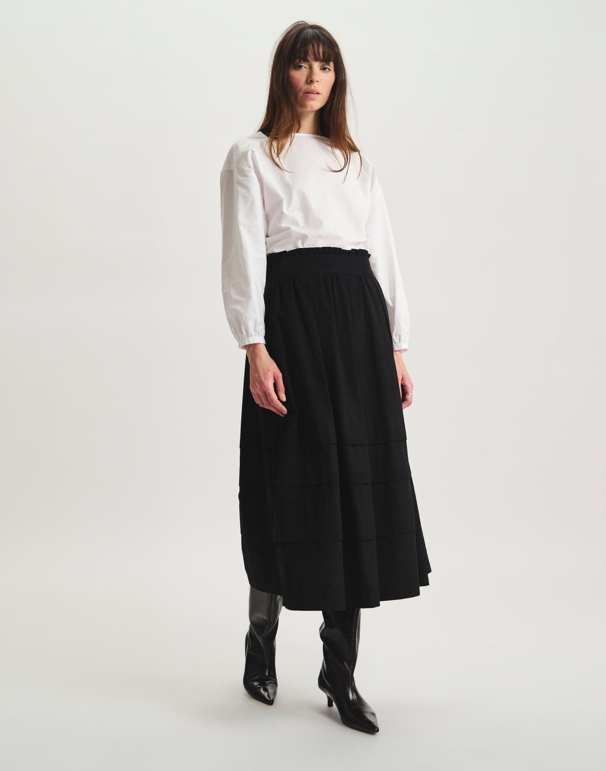 Héloïse long skirt in cotton