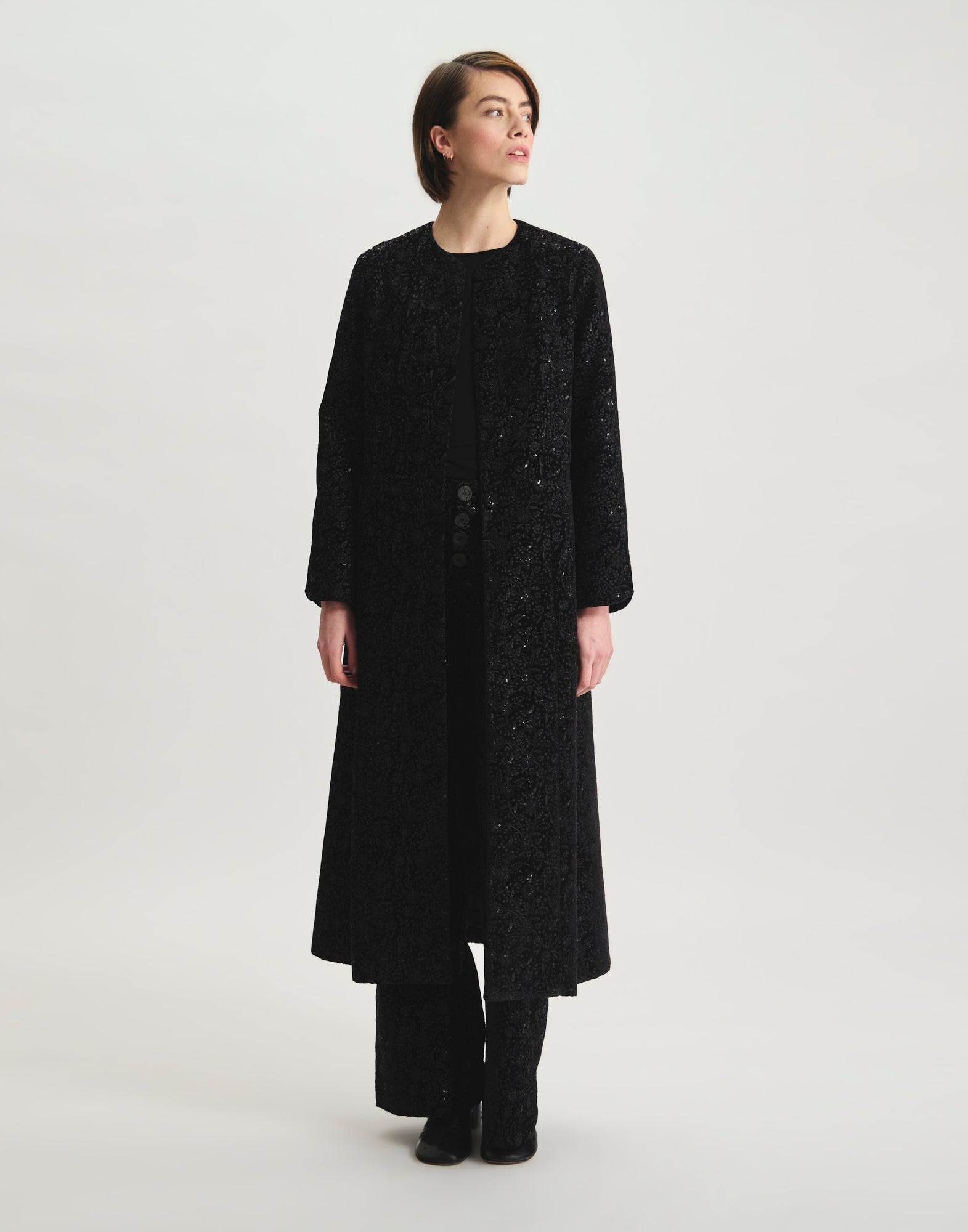 Manteau Rusalka brodé