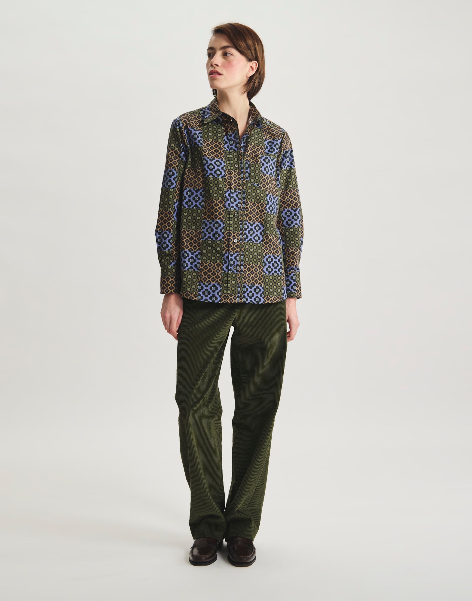 Chemise Maureen en coton à fleurs