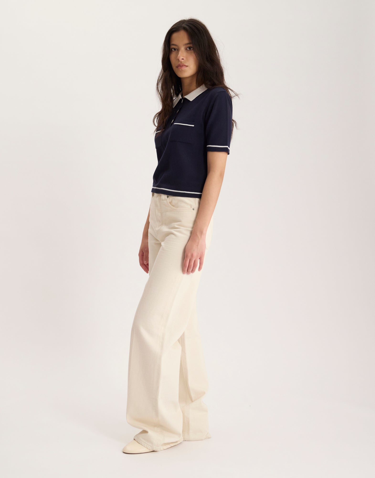 Polo Fran bleu marine