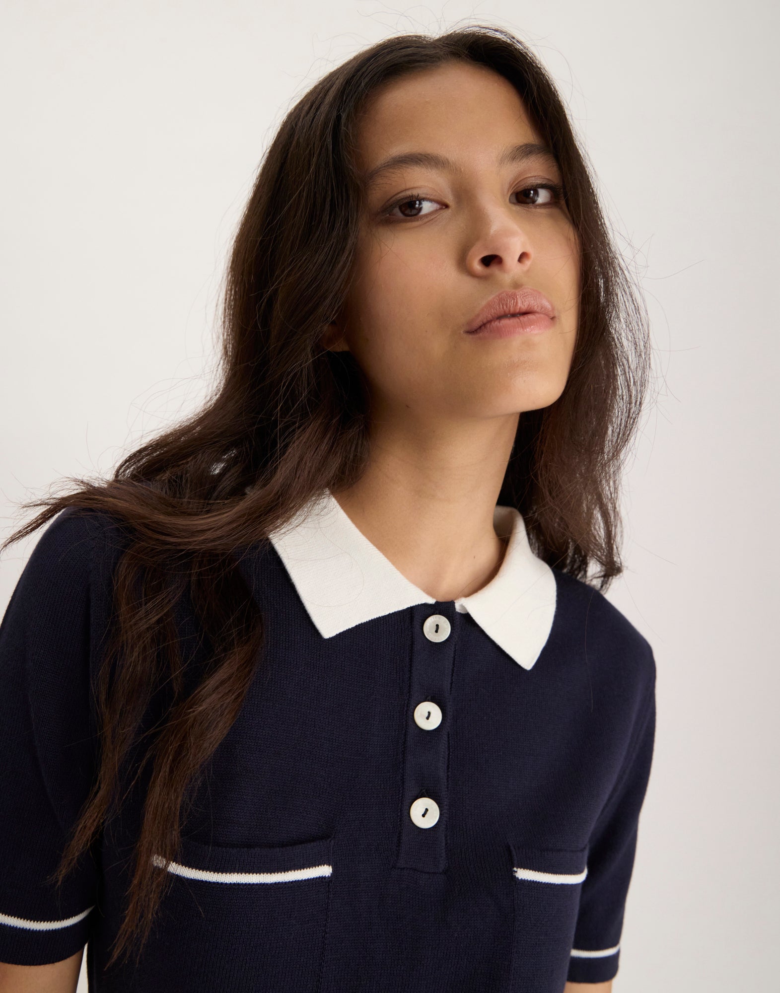Polo Fran bleu marine
