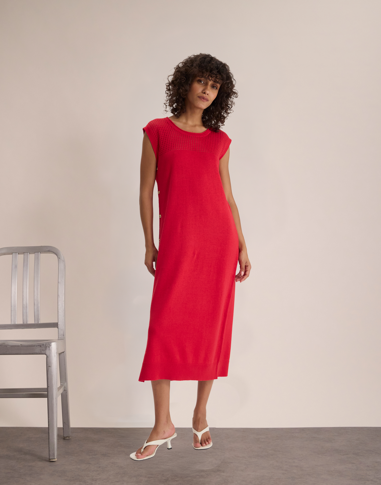 Vestido de día Iris en mezcla de lino