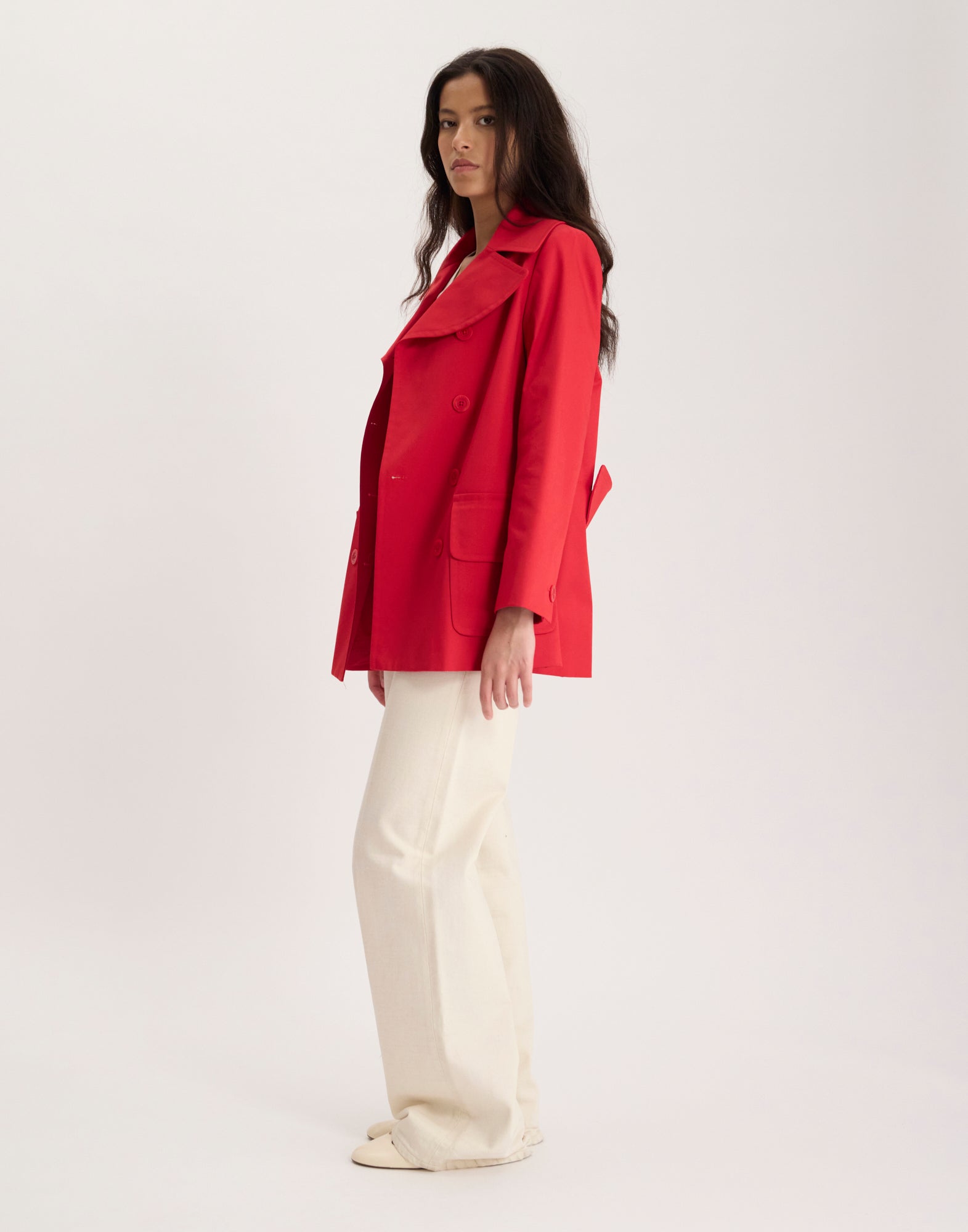 Séraphine red pea jacket