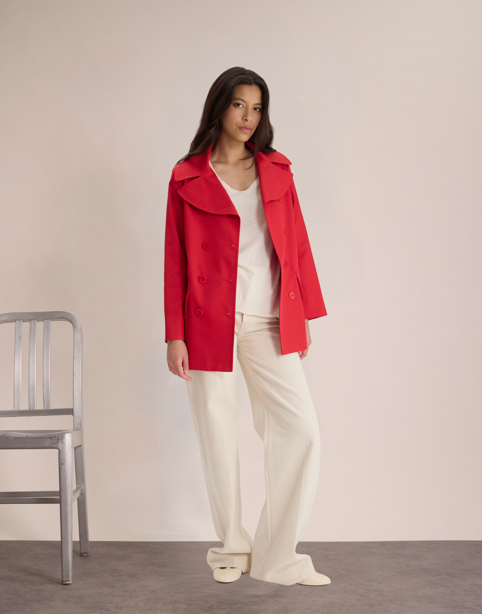 Caban Séraphine de mezcla de algodón