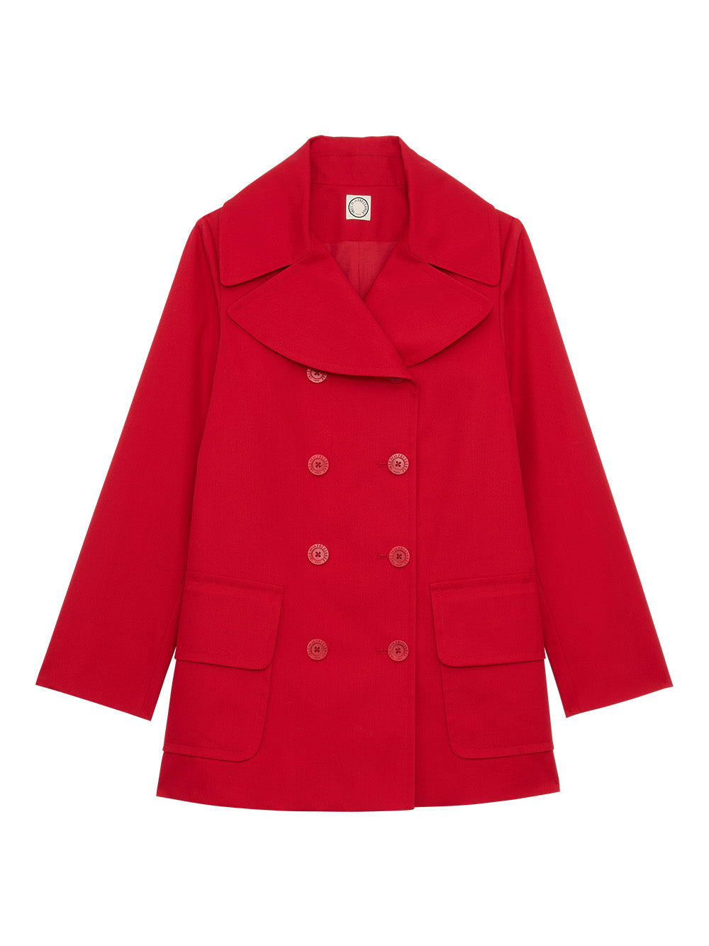 Séraphine red pea jacket