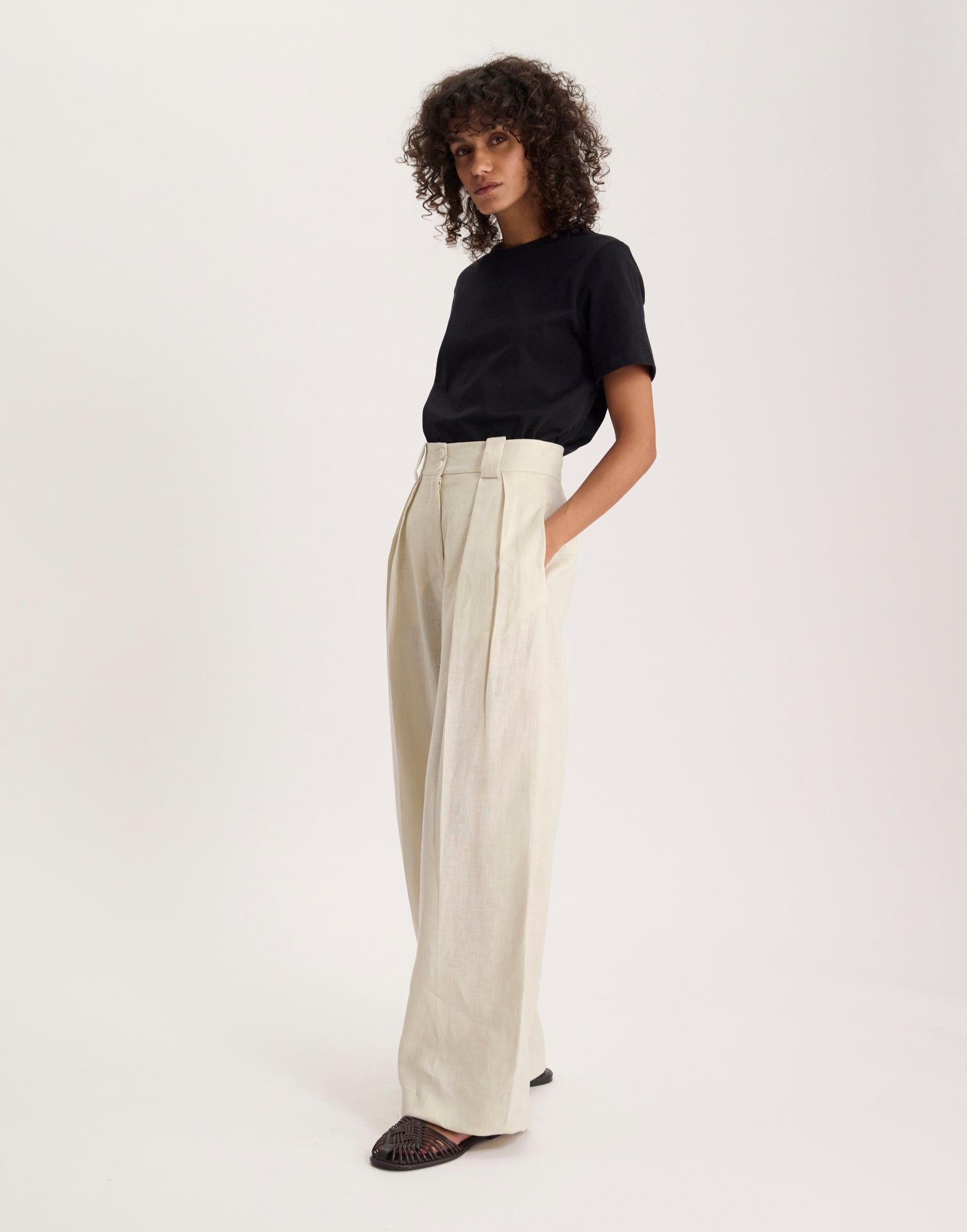Marlène trousers in ecru