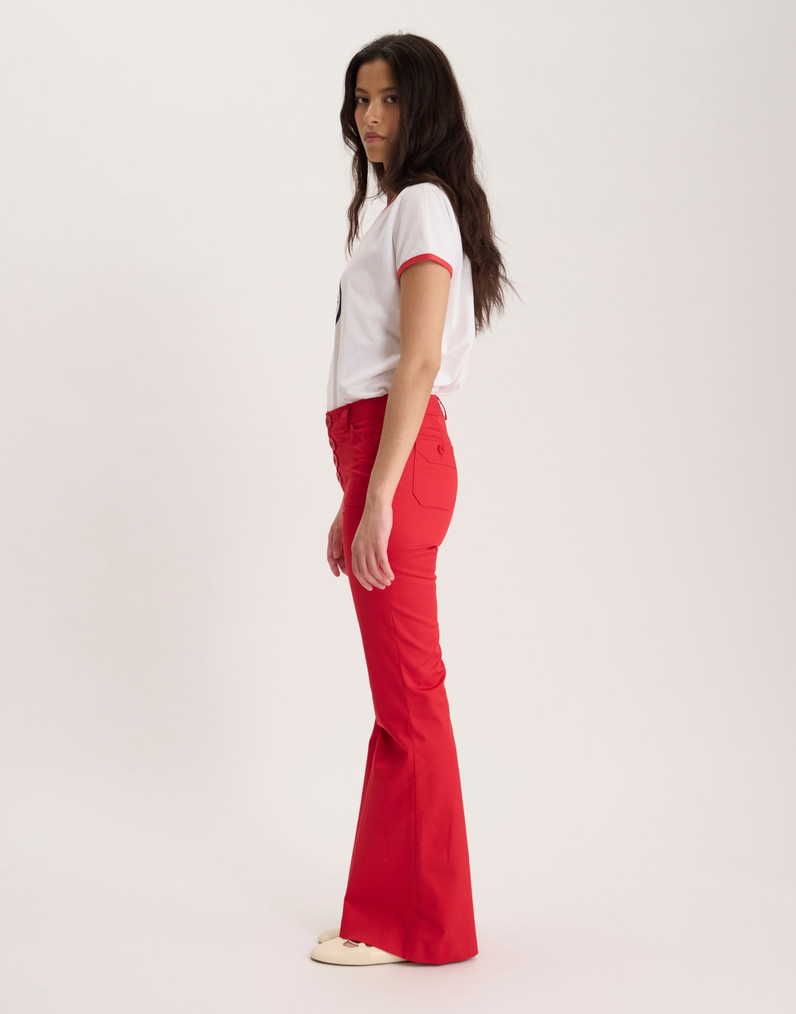 Pantaloni Charlotte in misto cotone