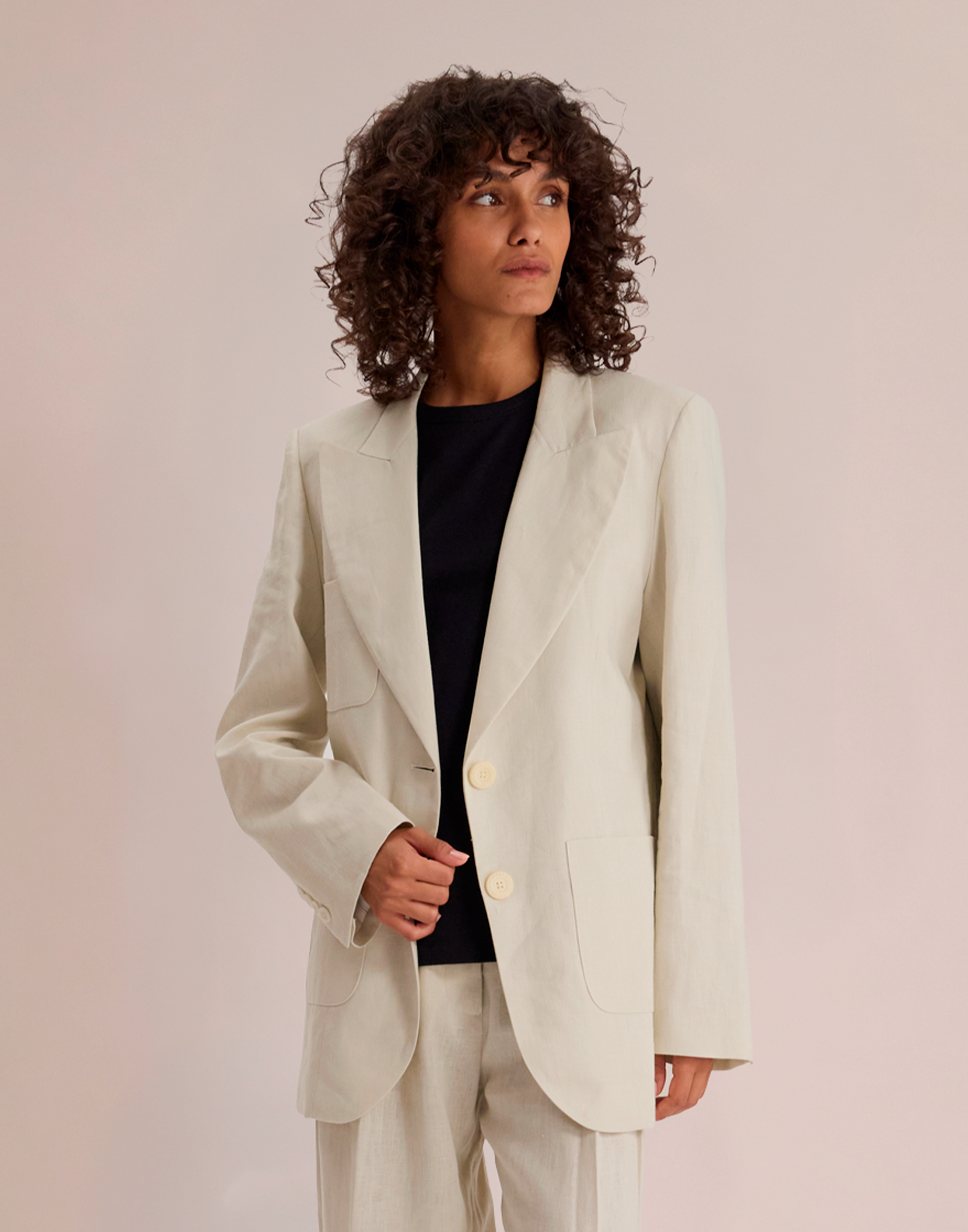 Chaqueta Thadée de lino