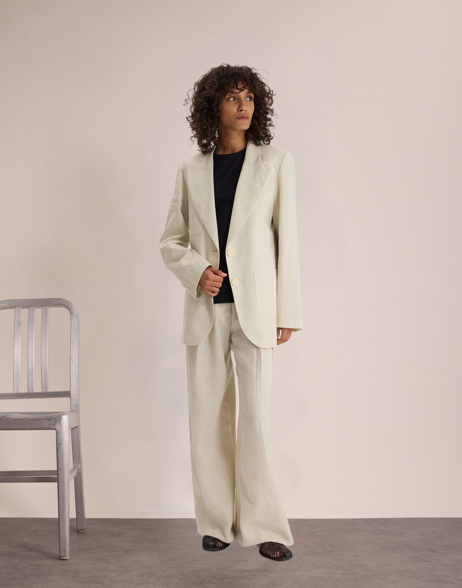 Chaqueta Thadée de lino