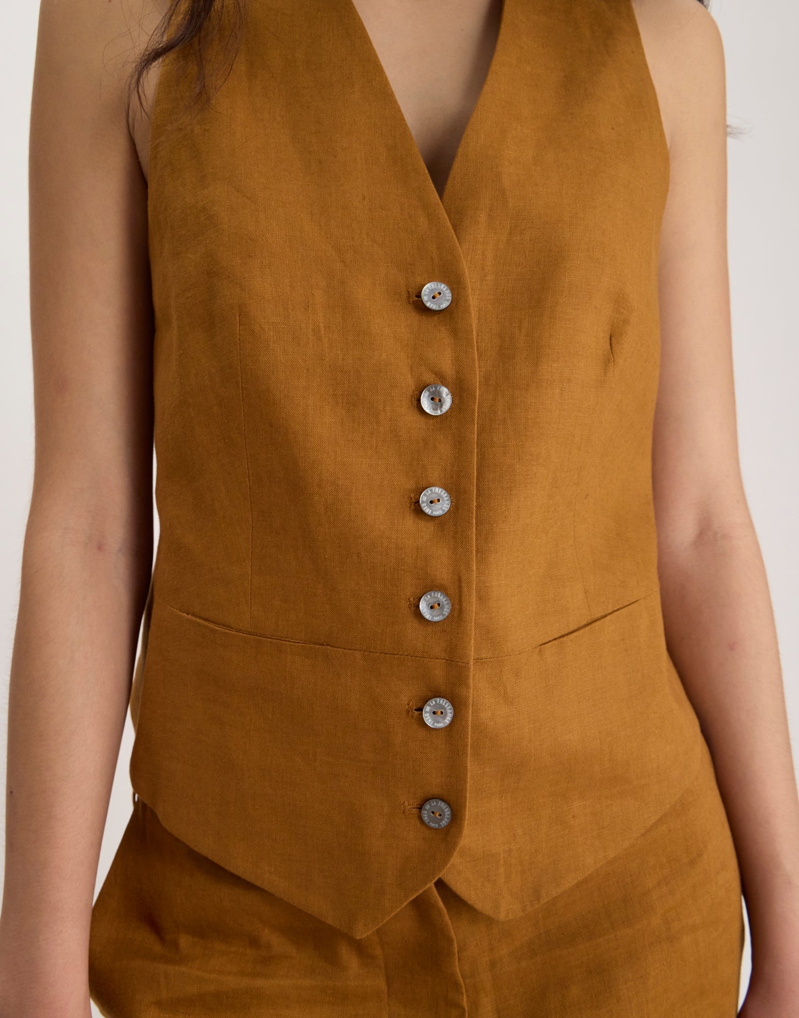 Gilet Sanite in lino