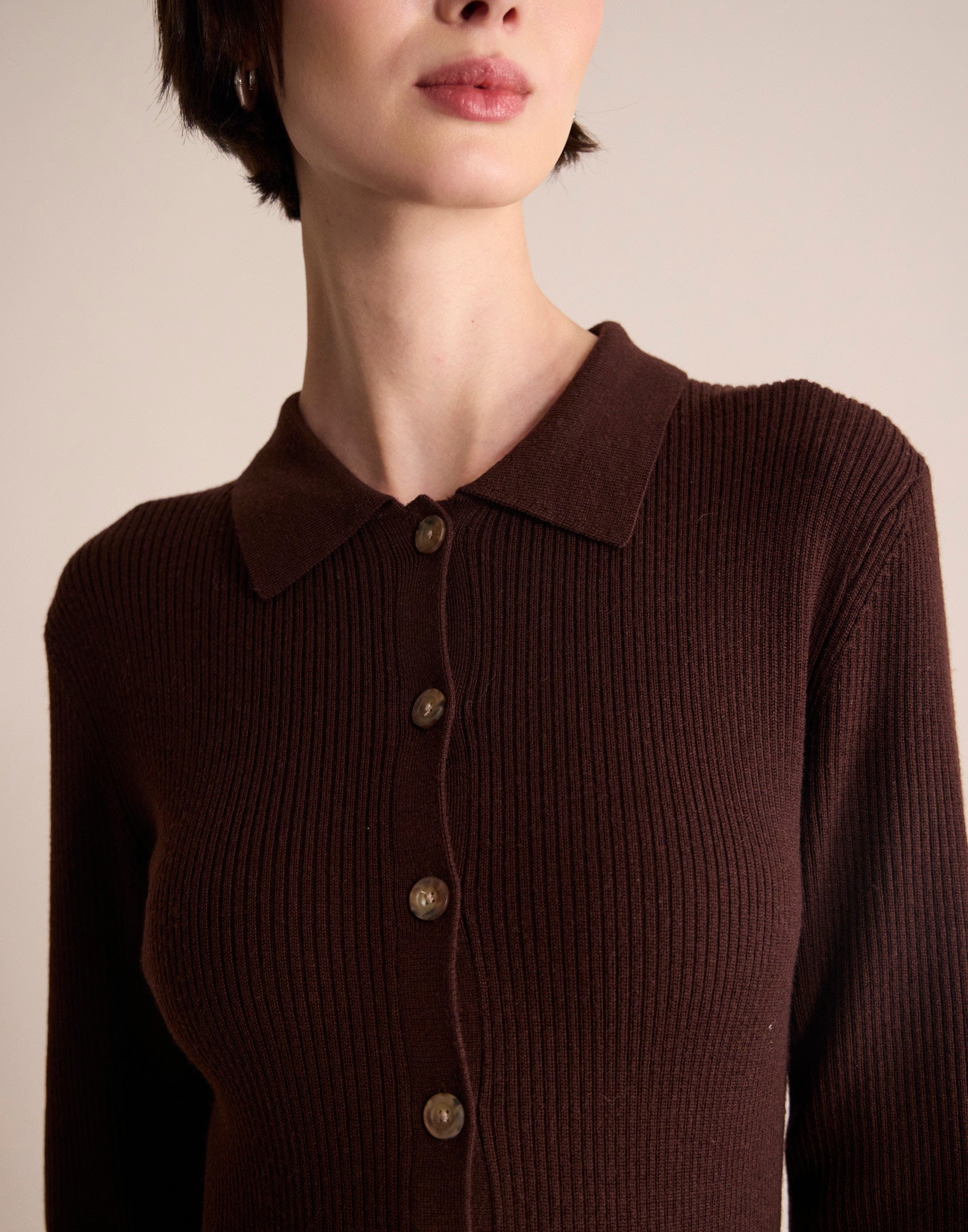 Kleid „Amy“ in Braun