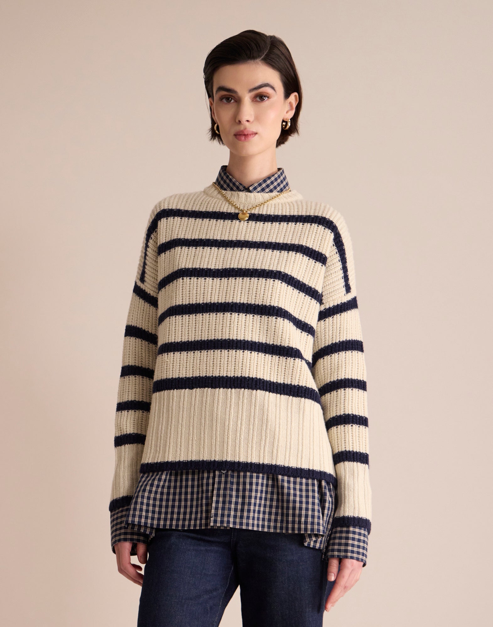 Maelia Striped Jumper