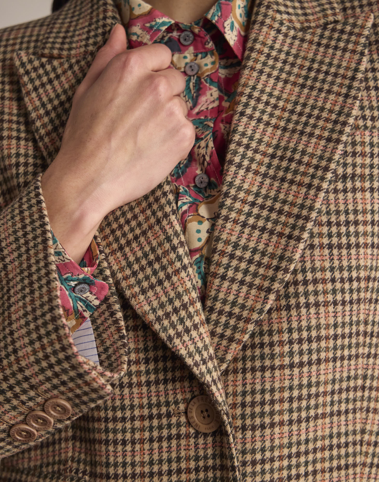Enola checked coat