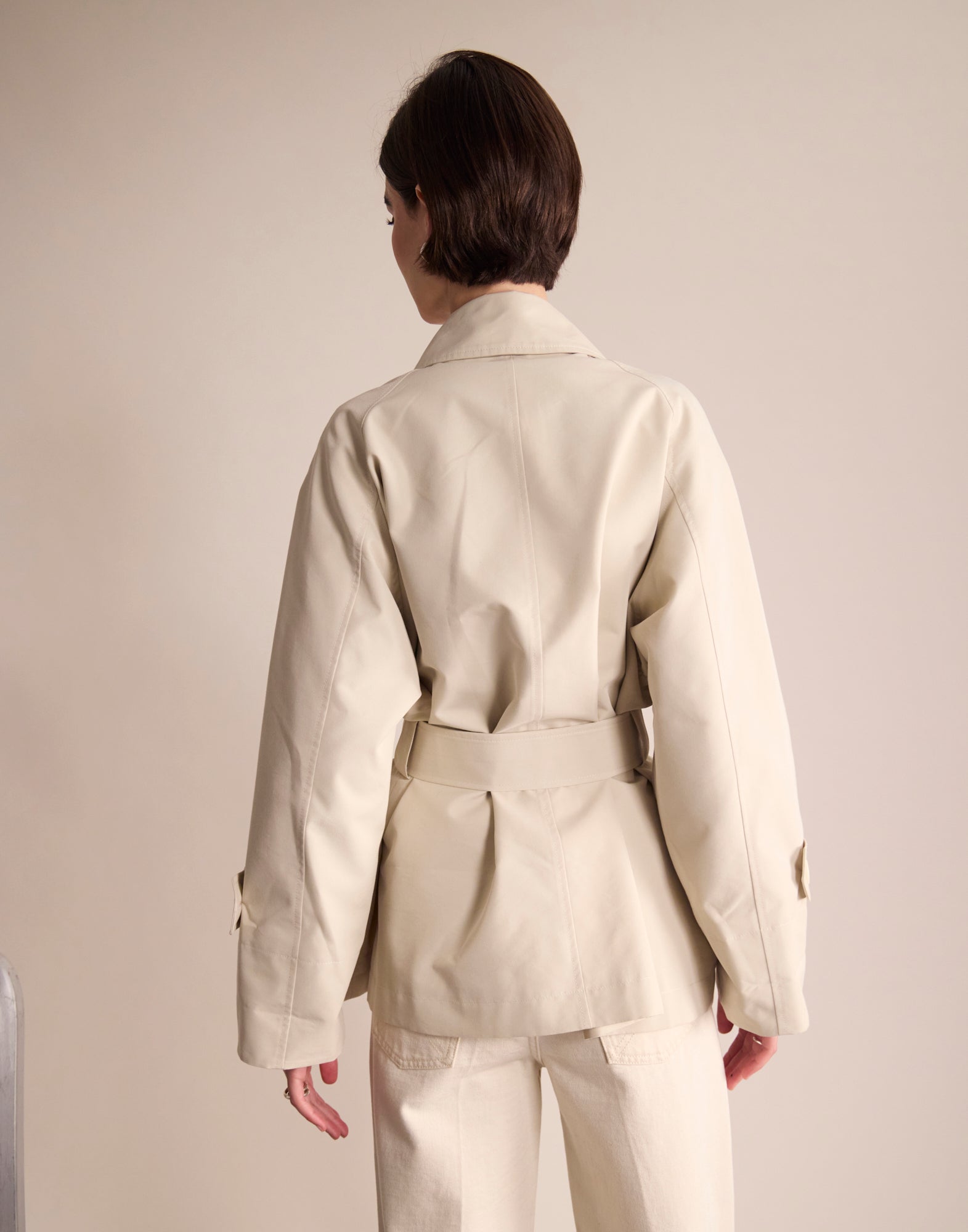 Tess Ecru Trench Coat
