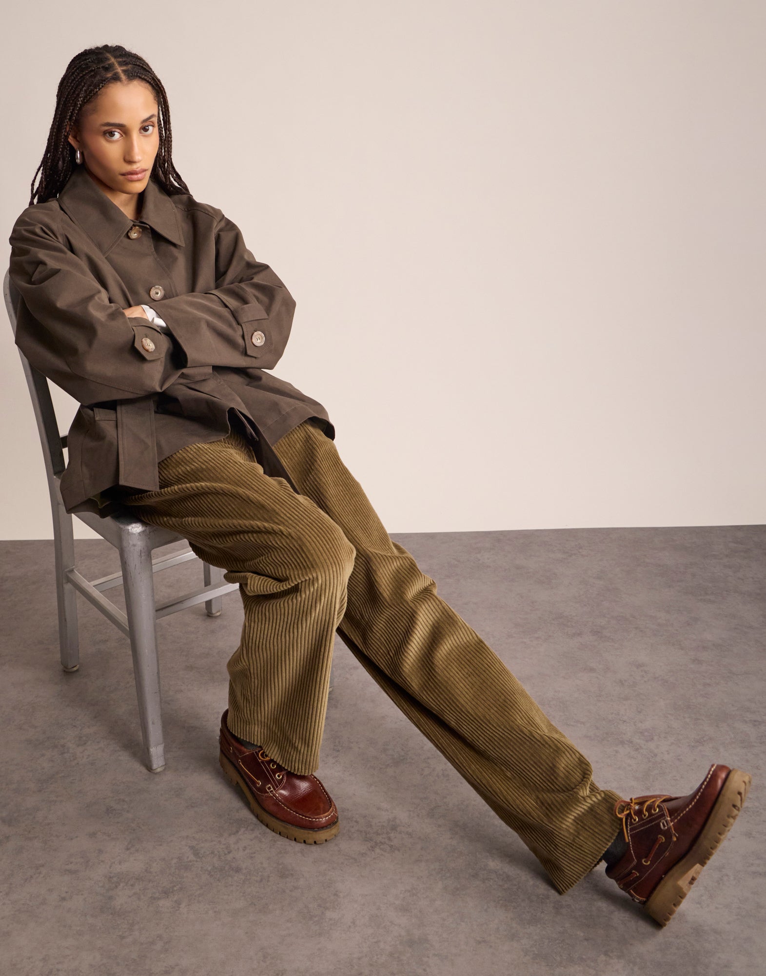 Tess Khaki Trench Coat