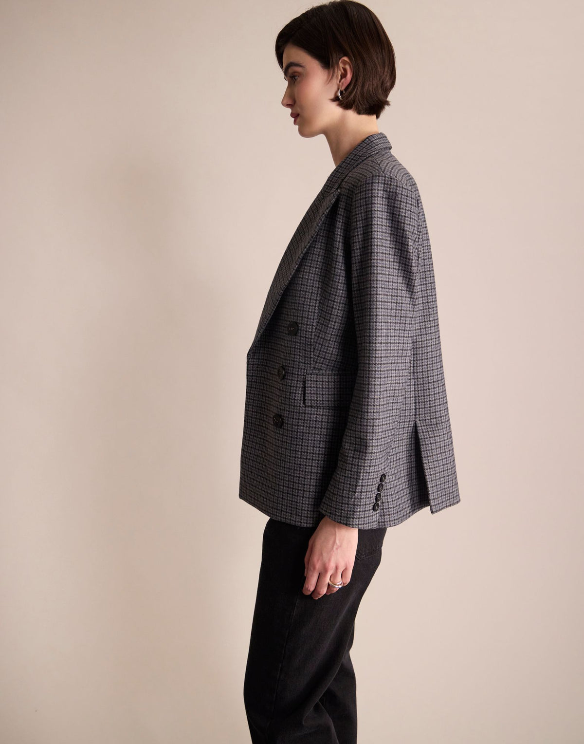 Veste June à Carreaux