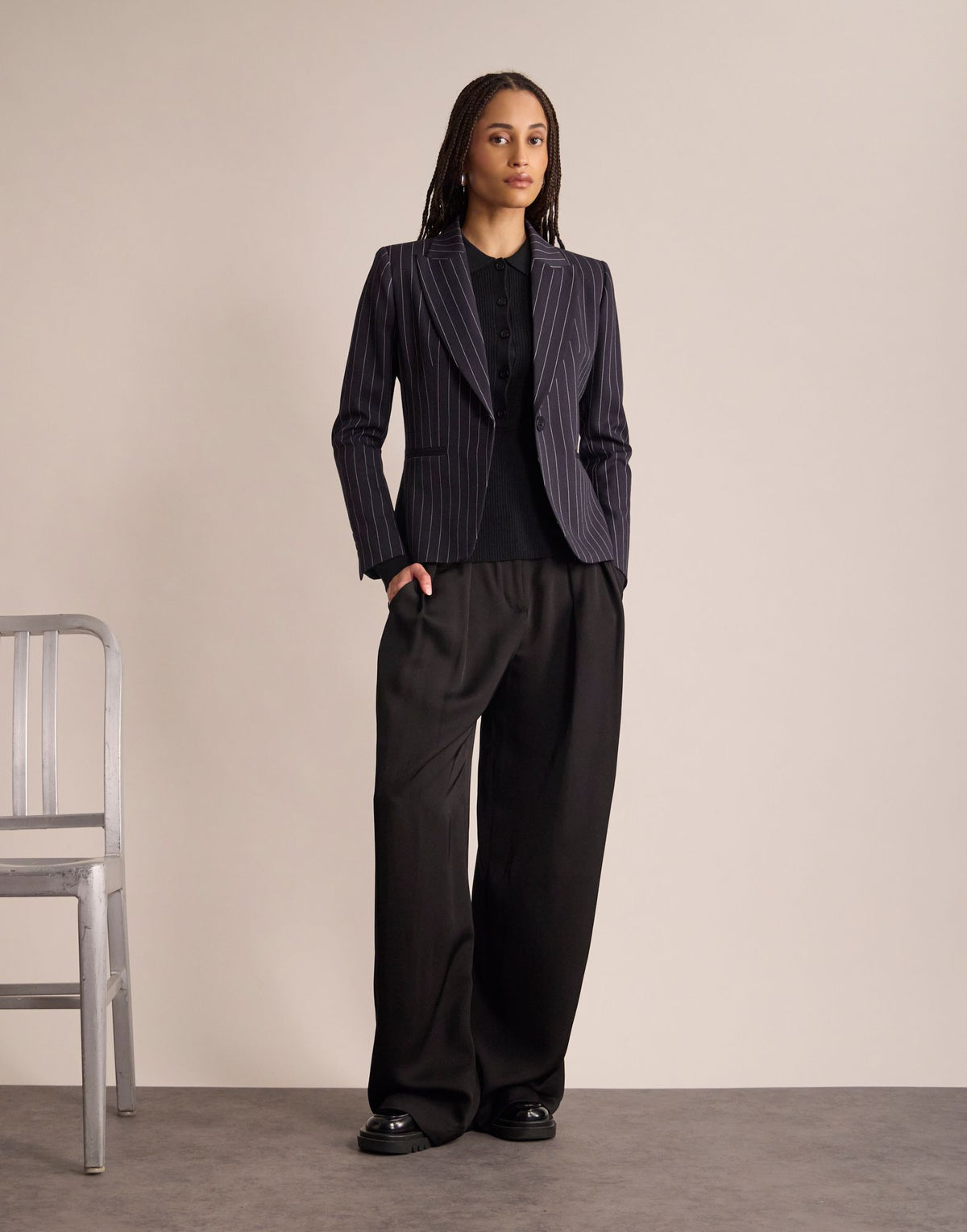 Jacke „Palmire“ in Marineblau