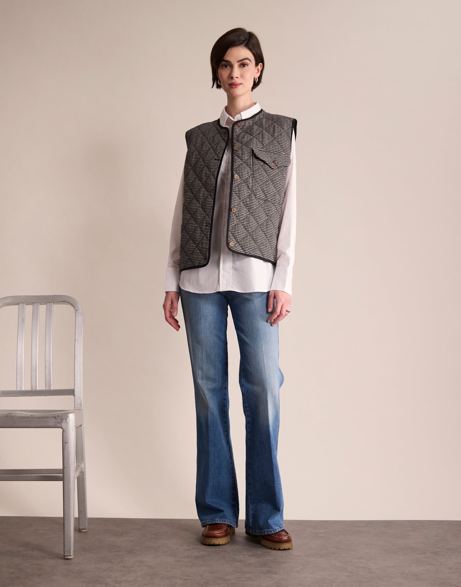 Chaqueta de invierno a cuadros