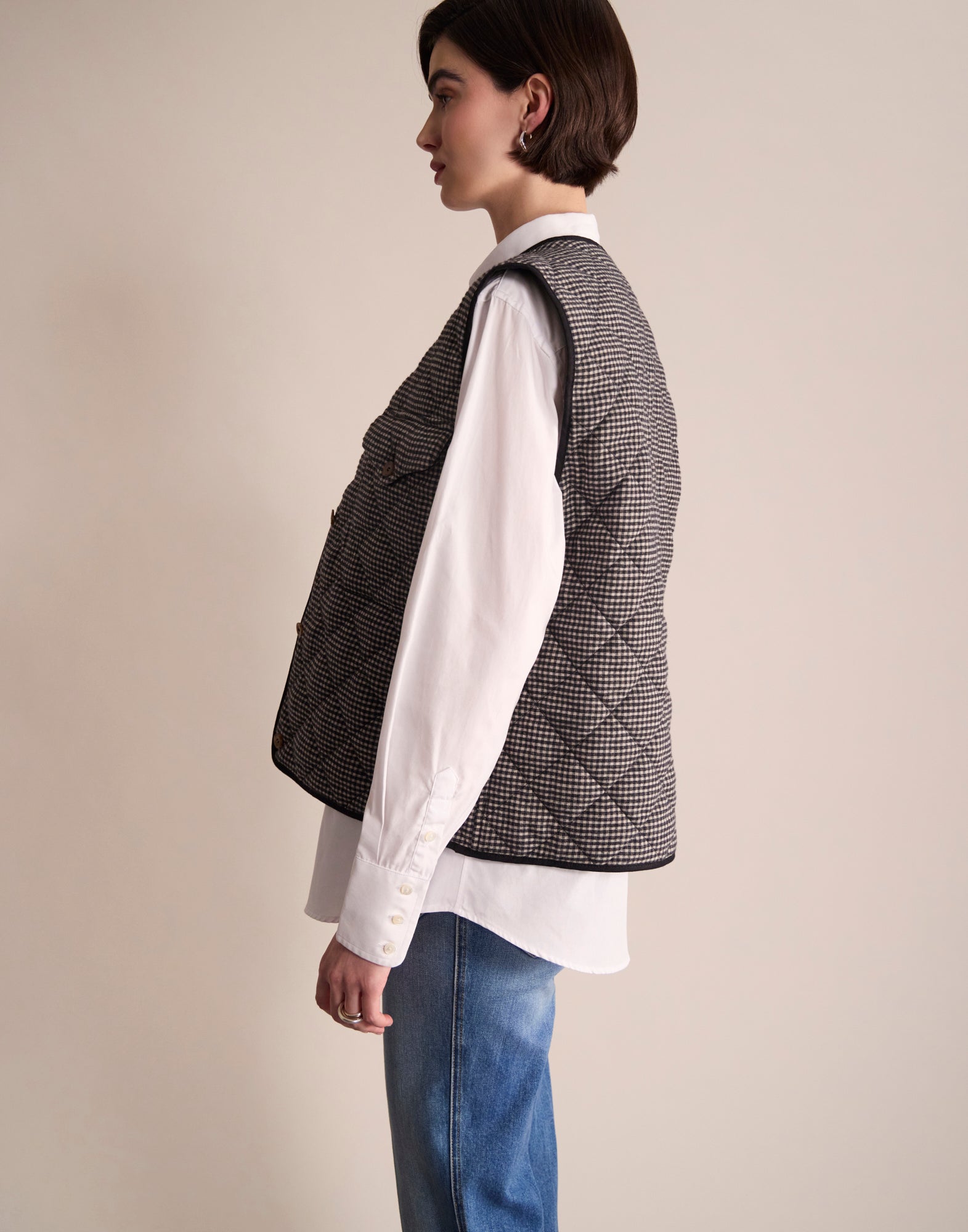 Chaqueta de invierno a cuadros