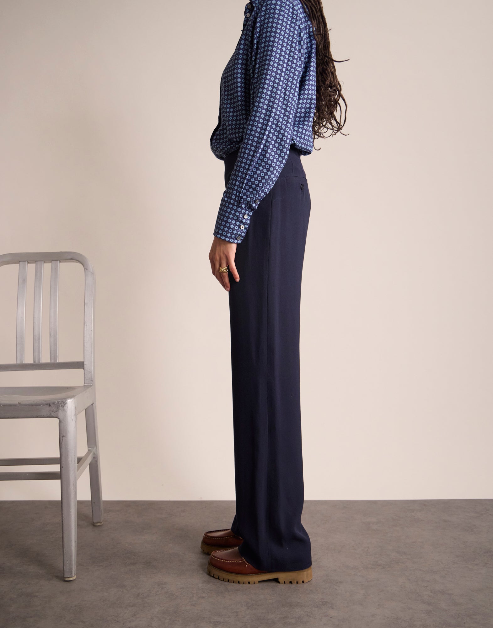 Pantaloni Gabriel blu navy OLD REF