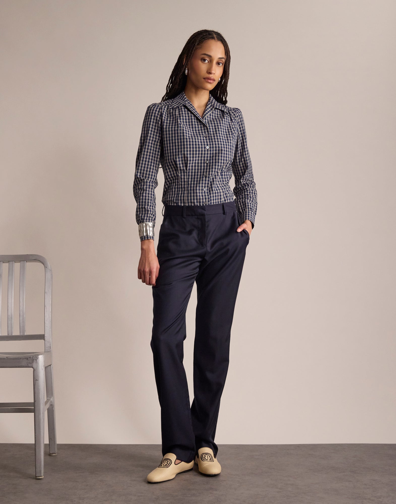 Anatole-Hose marineblau