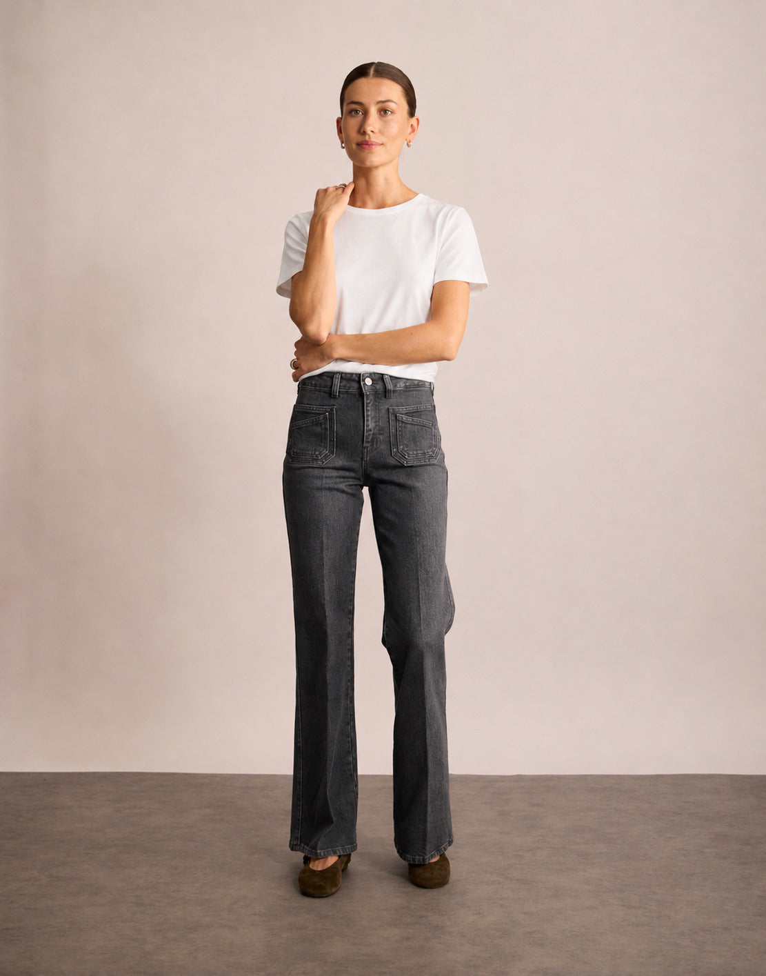 Graue Jeans von Rick