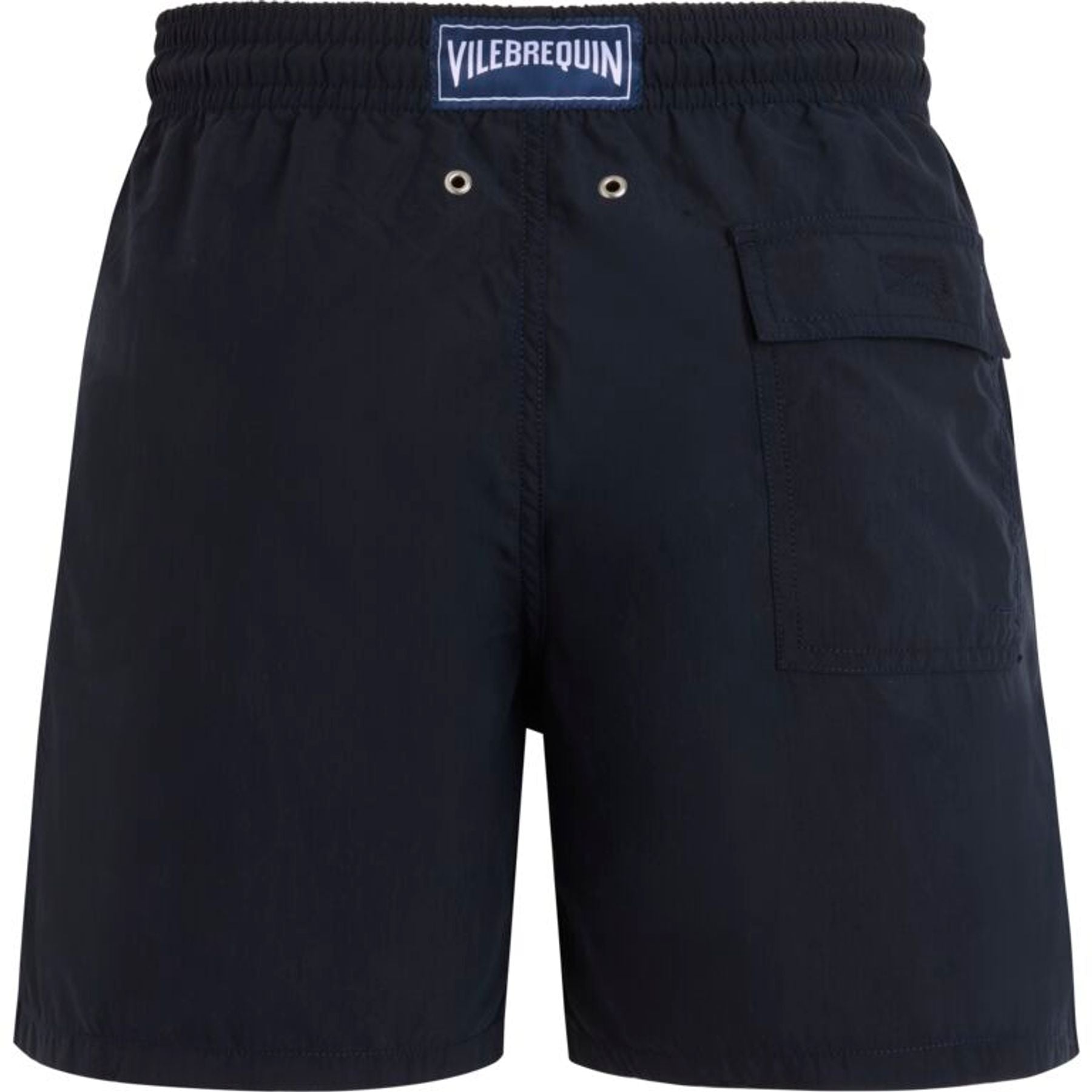 Maillot de bain pour homme Ines x Vilebrequin, modèle Moorea bleu marine