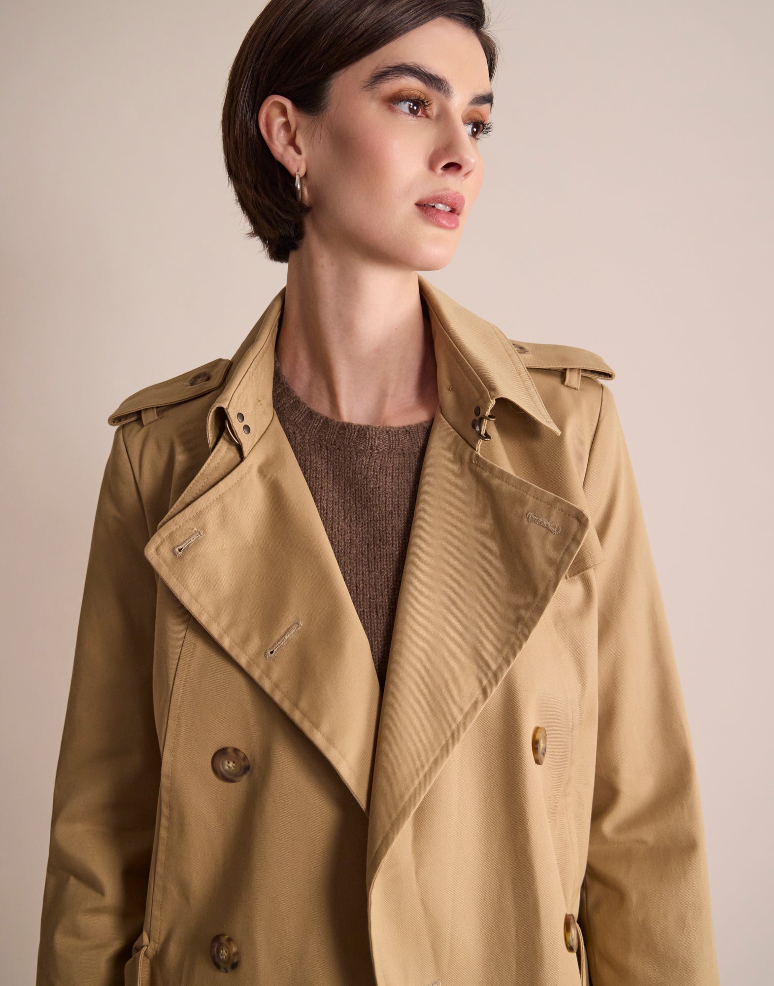 Beige Gaultier trench coat