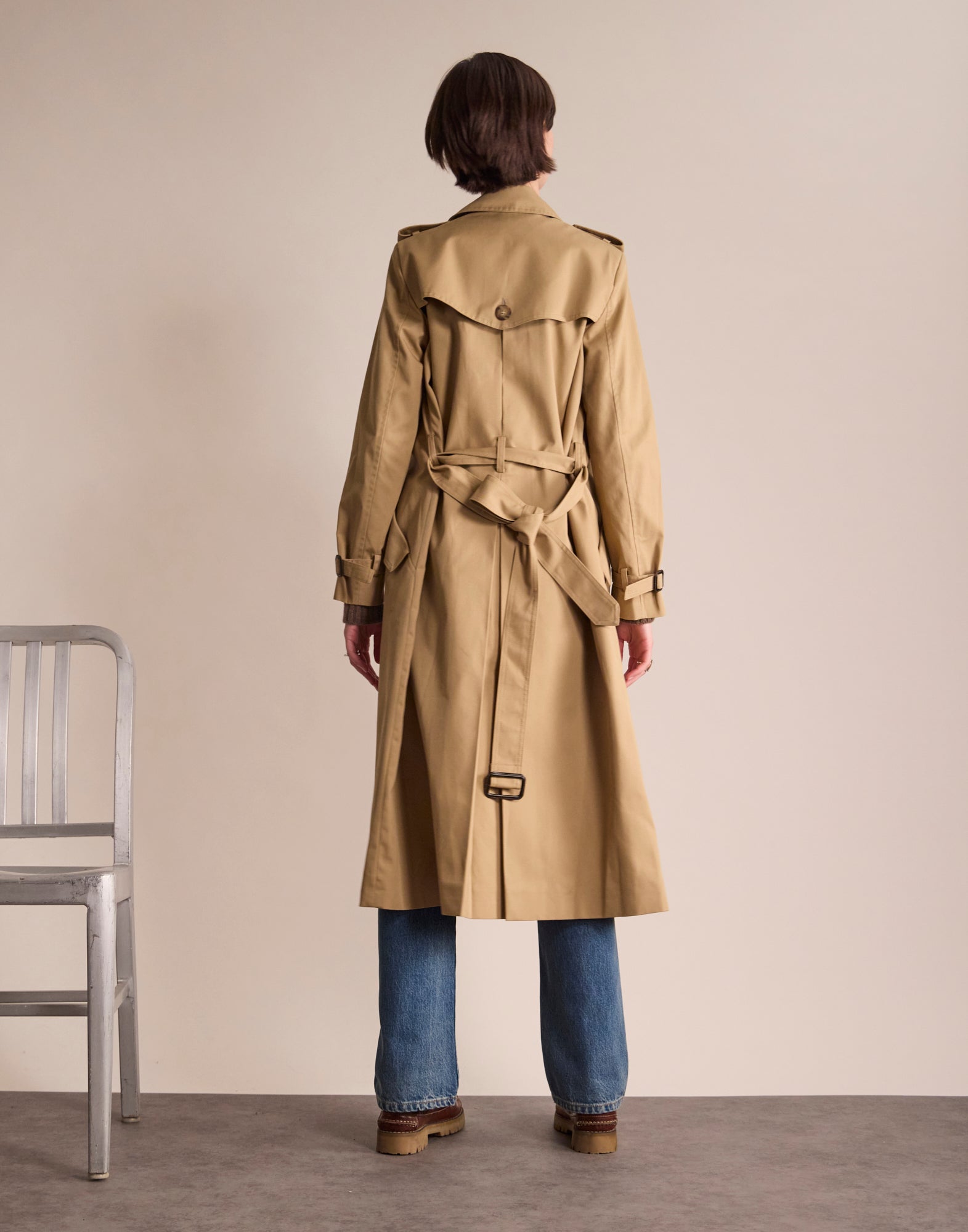 Beige Gaultier trench coat