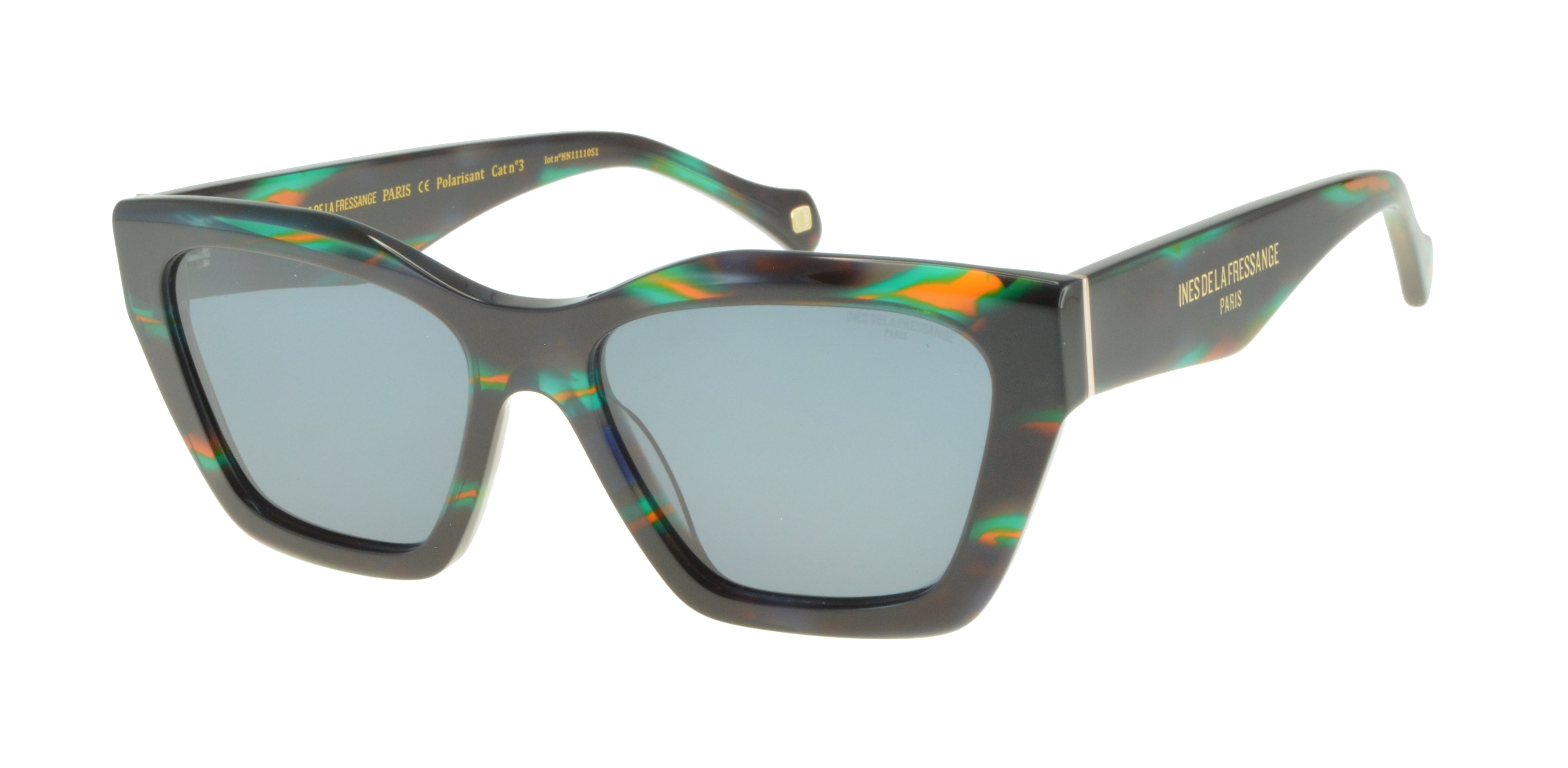 Rebecca green textured sunglasses
