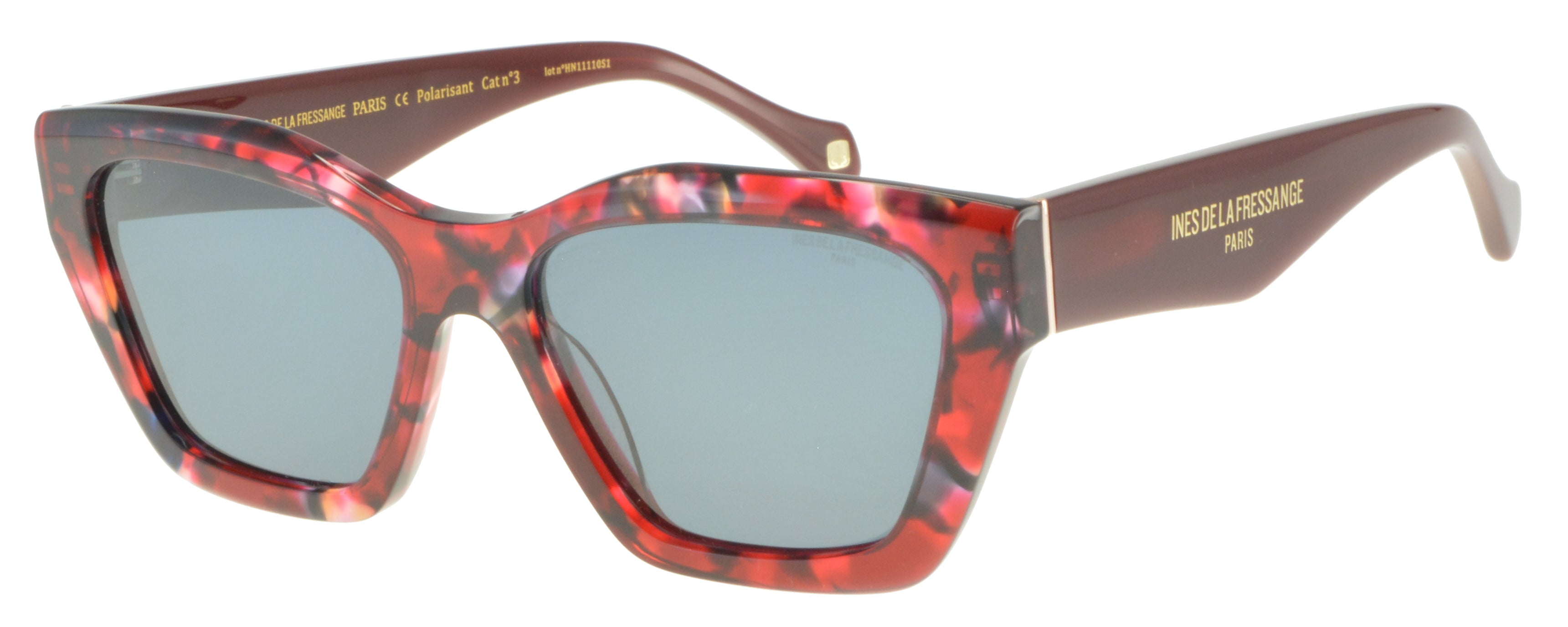 Rebecca red textured sunglasses