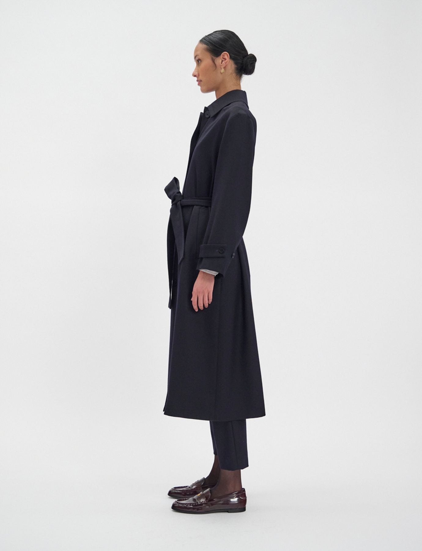Esme black wool coat