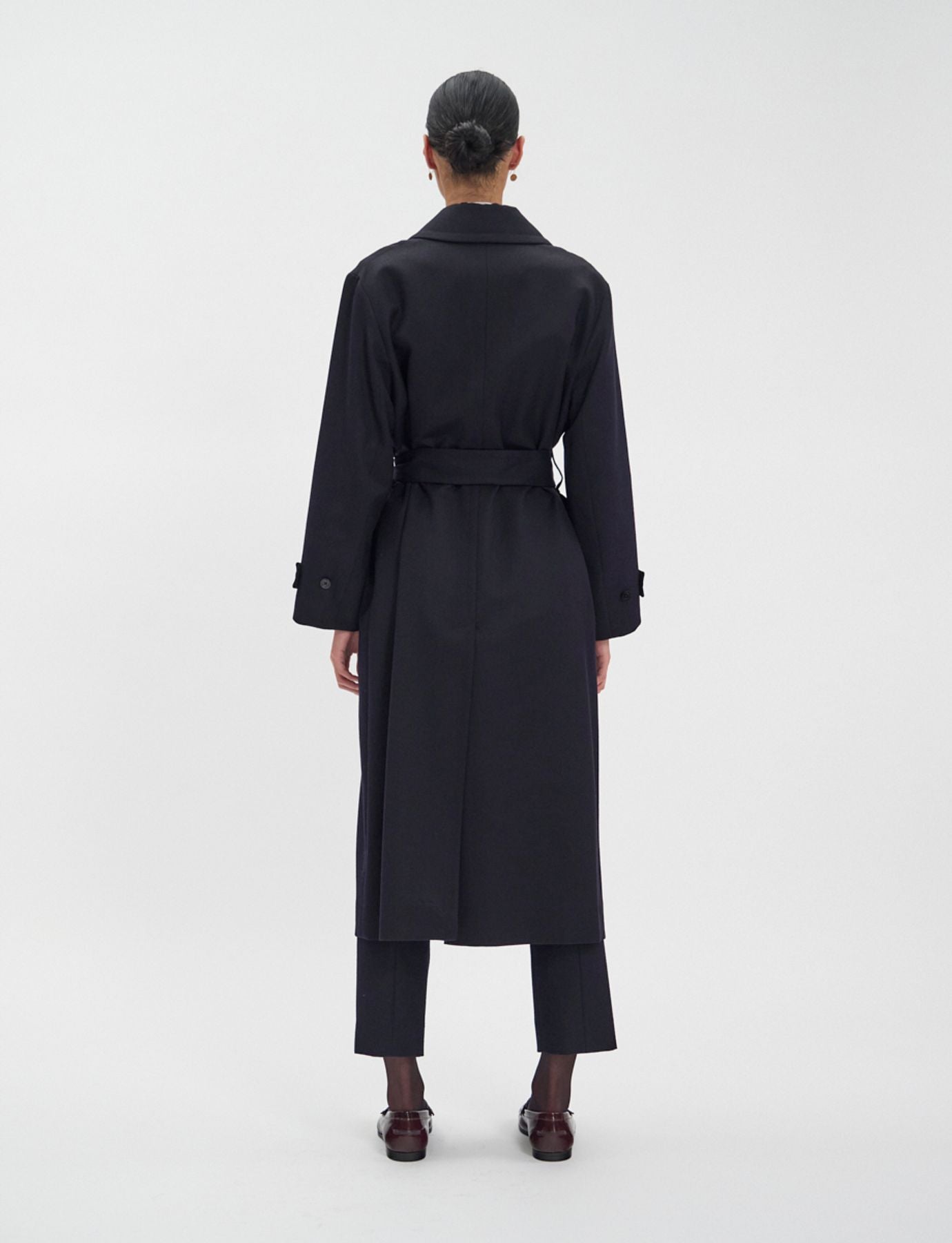 Esme black wool coat