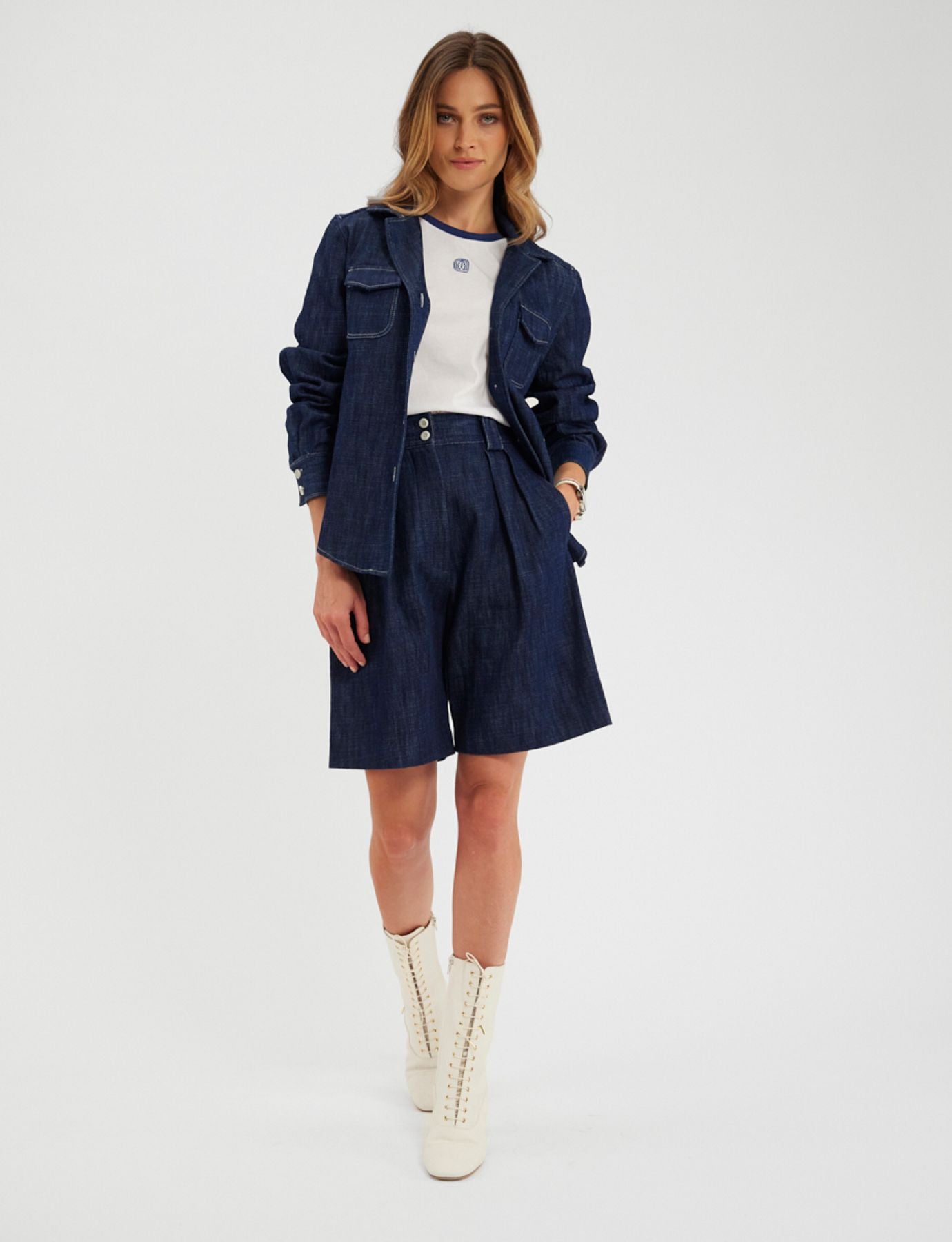 Chemise Evana bleu denim