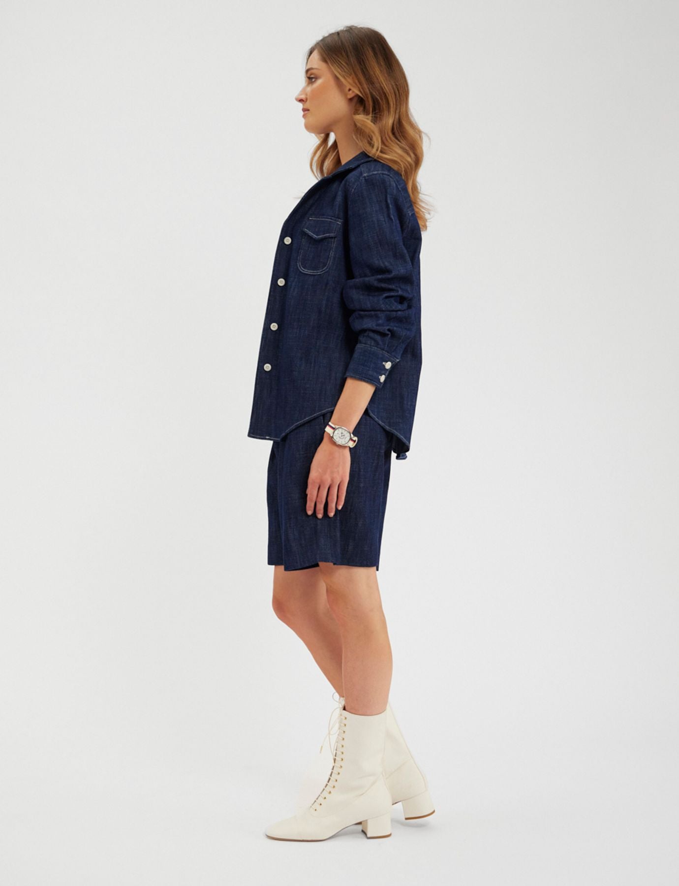 Chemise Evana bleu denim