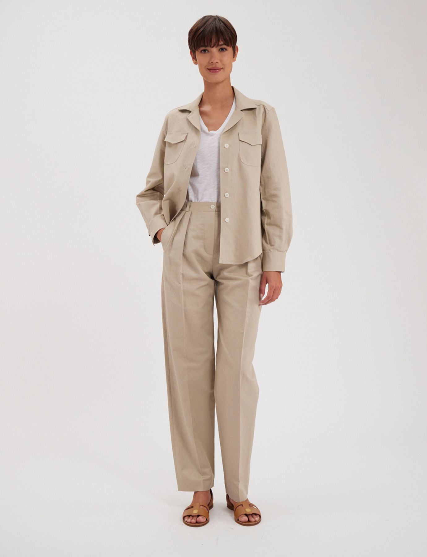 Chemise Evana beige