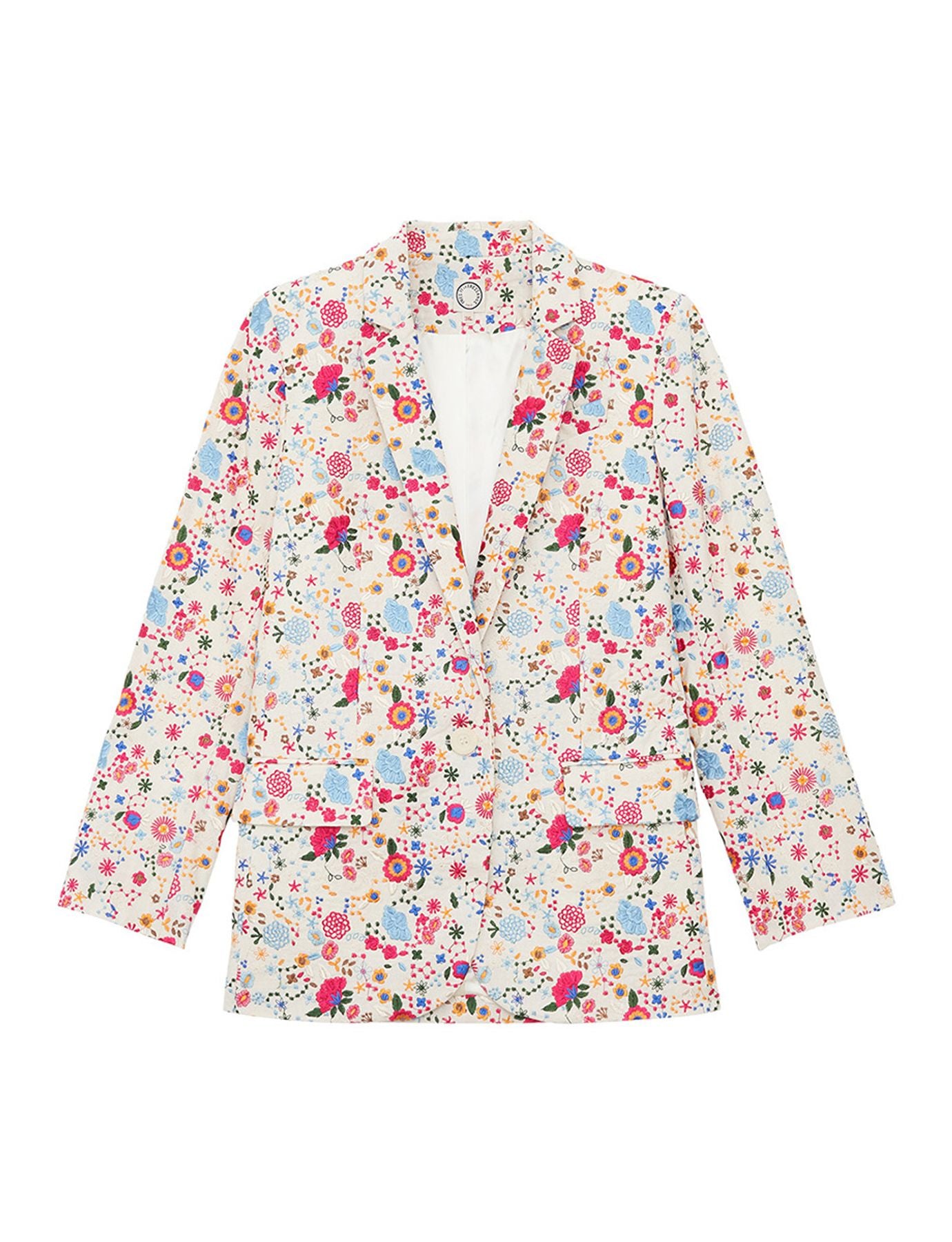Chaqueta Bruna en tejido bordado
