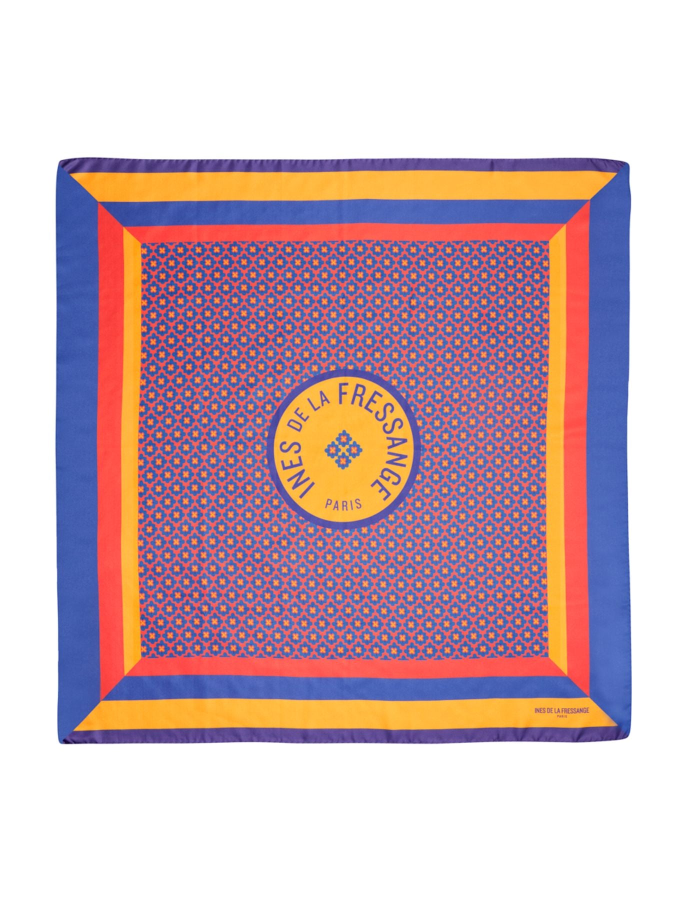 Foulard Lewis soie imprimé rouge