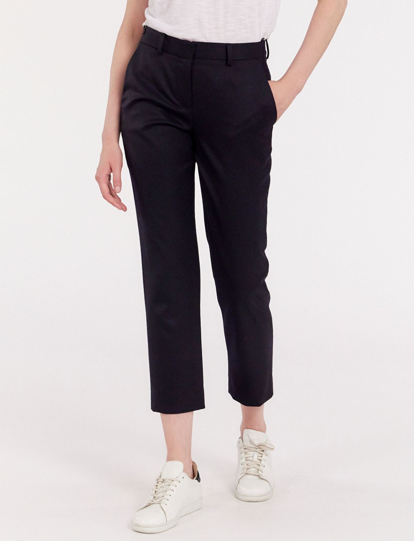 Pantalones de lana azul noche Audrey